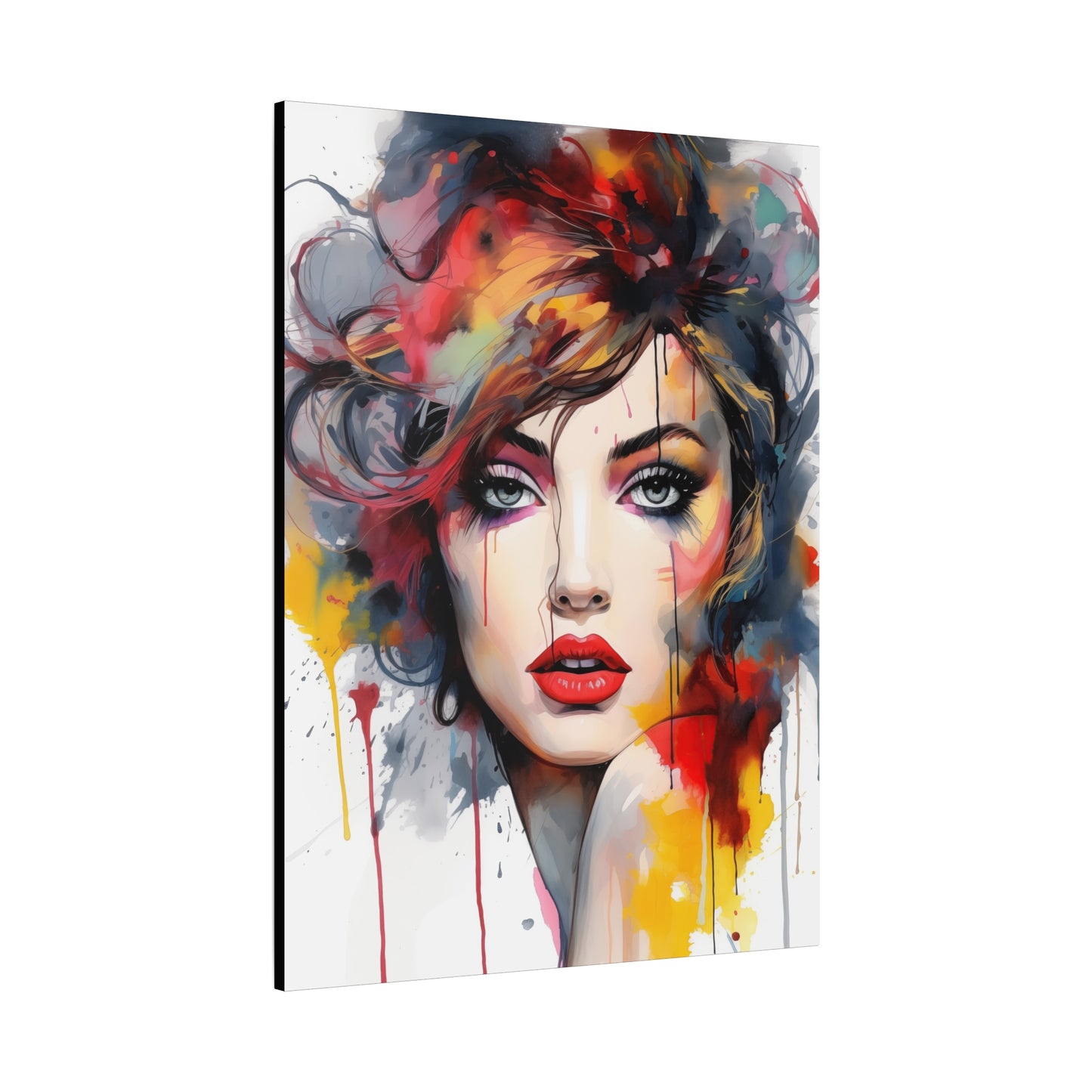 Canvas Wall Art, Gallery Wrapped Pop Art, Femme Doll Wall Art – Alessia