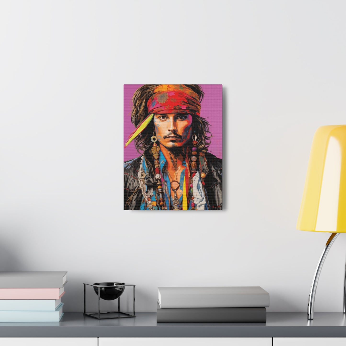 Gallery Wrapped Canvas, Celebrity Inspired, Pop Art Canvas – Johnny Also