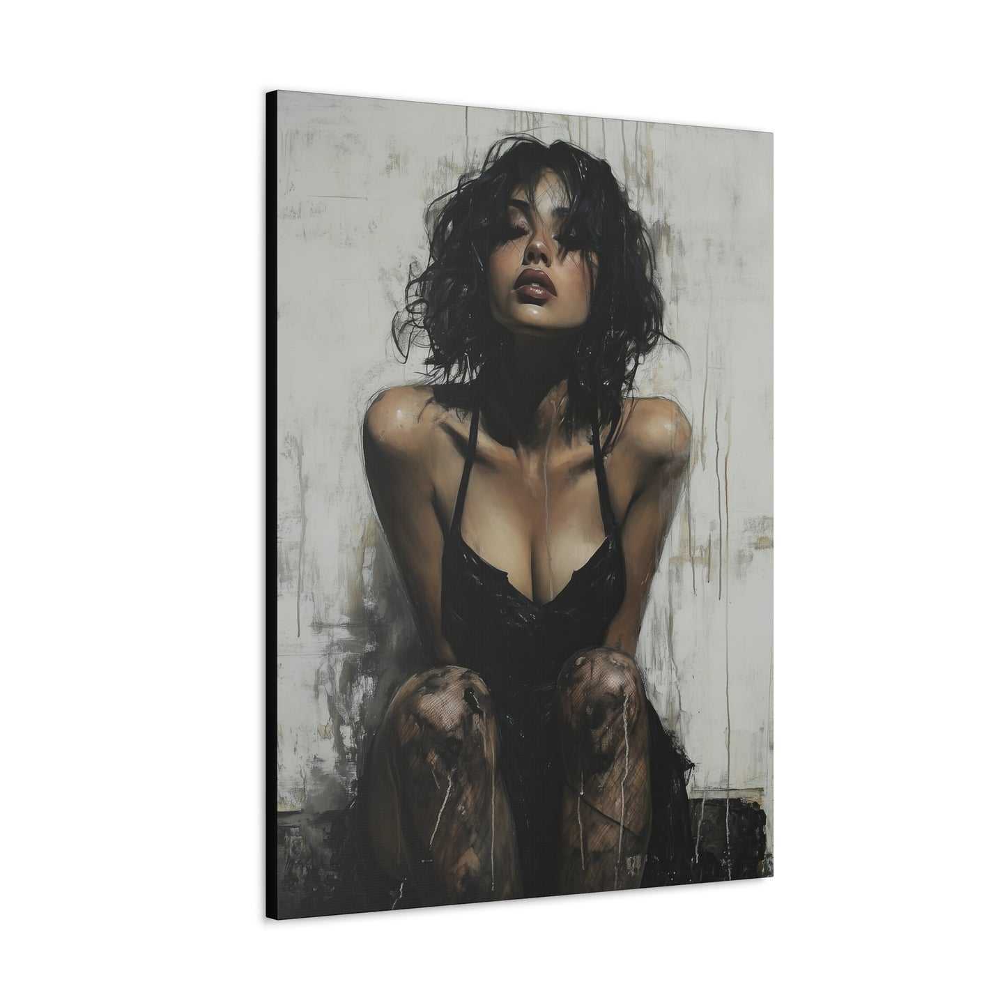 Gallery Wrapped Canvas, Sinners and Saints Art Canvas, Erotic Pinup Art Canvas – Vivienne