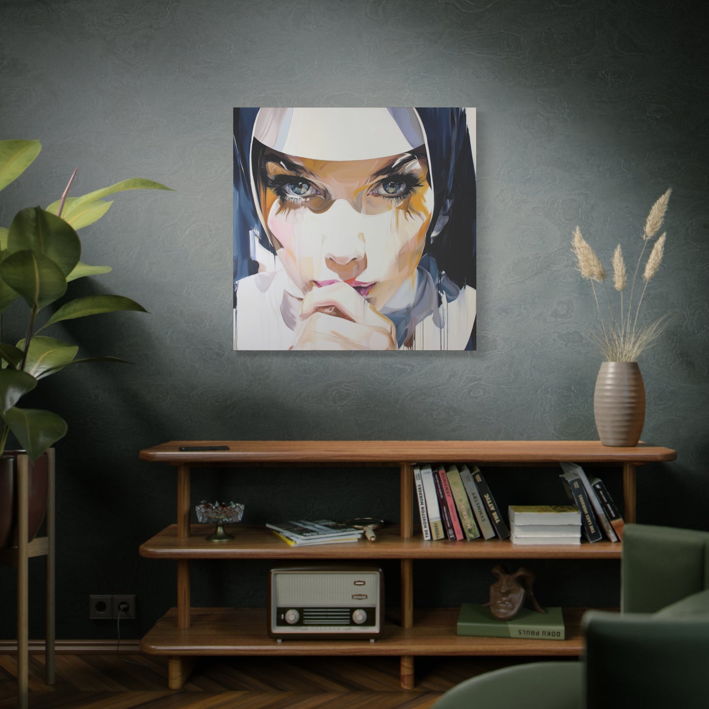Gallery Wrapped Canvas, Habits and Heresy Art Canvas, Naughty Nuns Art Canvas – Sister Amara