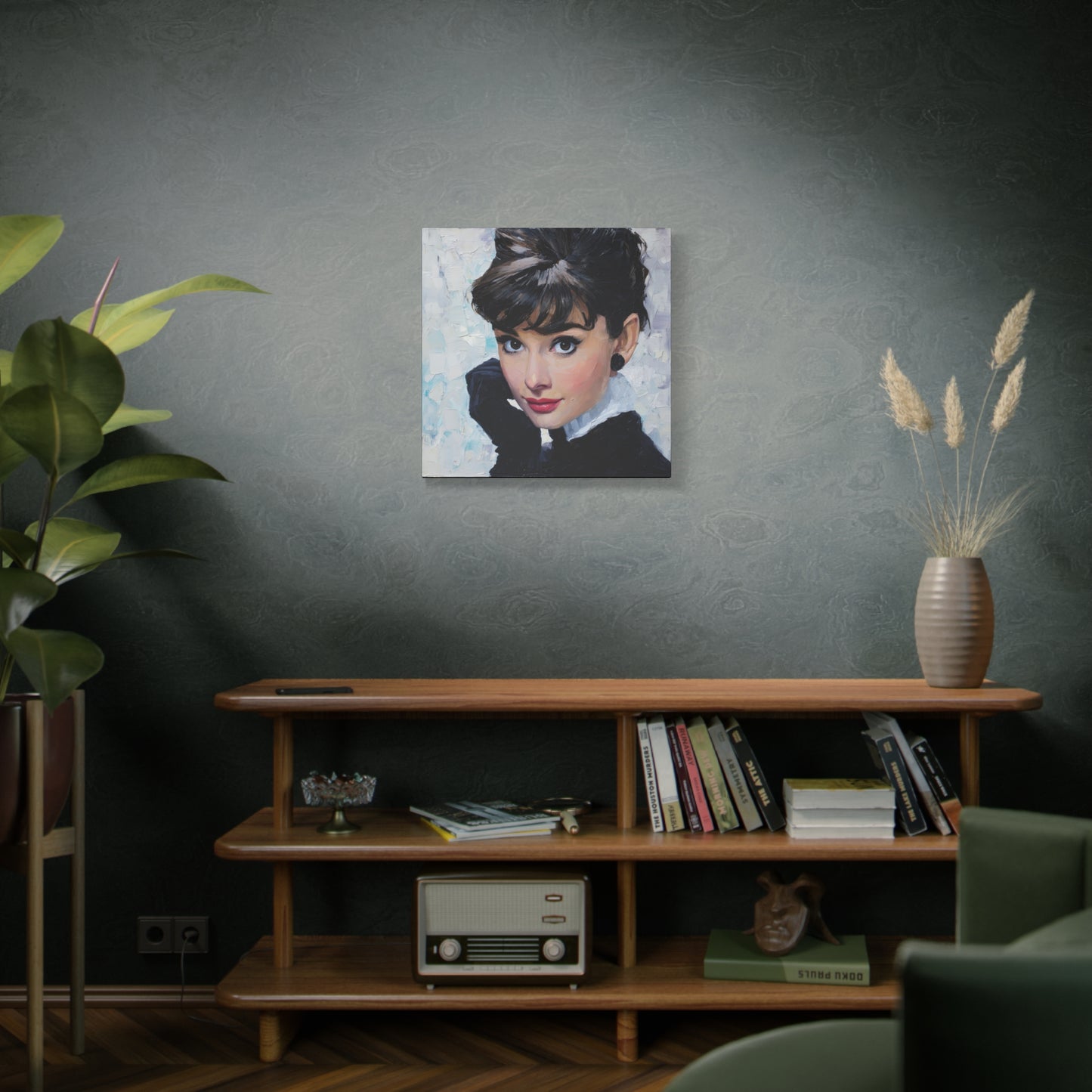 Gallery Wrapped Canvas, The Diva Project Art Canvas, Pinup Art Canvas – Audrey Hepburn - SEVEN