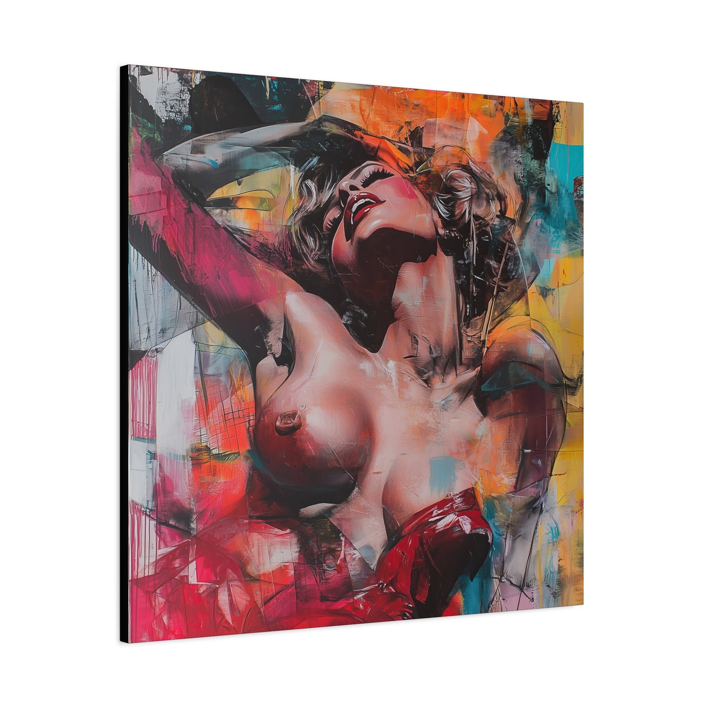 Gallery Wrapped Canvas, Guilt and Grit Adult Art Canvas, Erotic Pinup Art Canvas – Marlowe