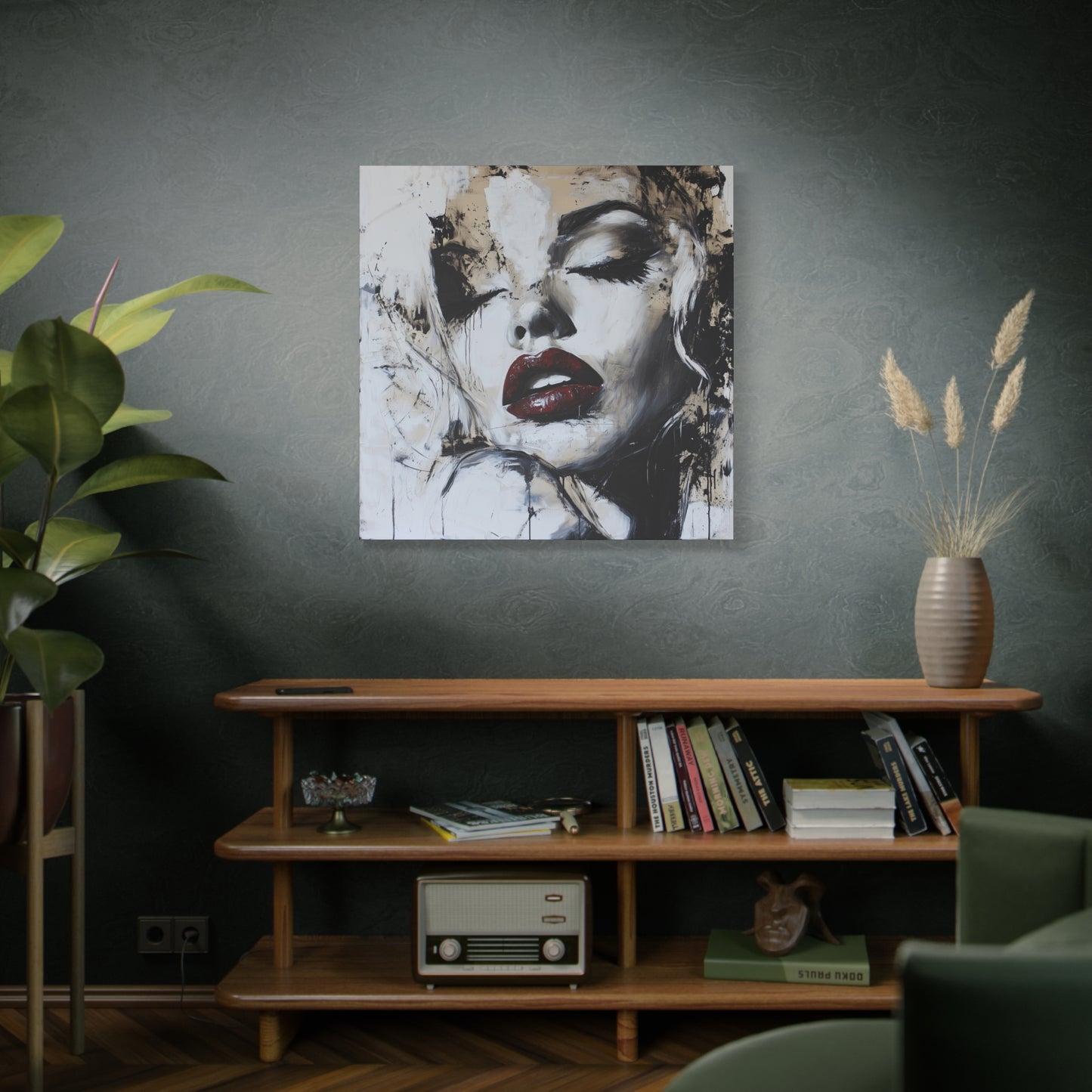 Gallery Wrapped Canvas, Guilt and Grit Adult Art Canvas, Erotic Pinup Art Canvas – Talia