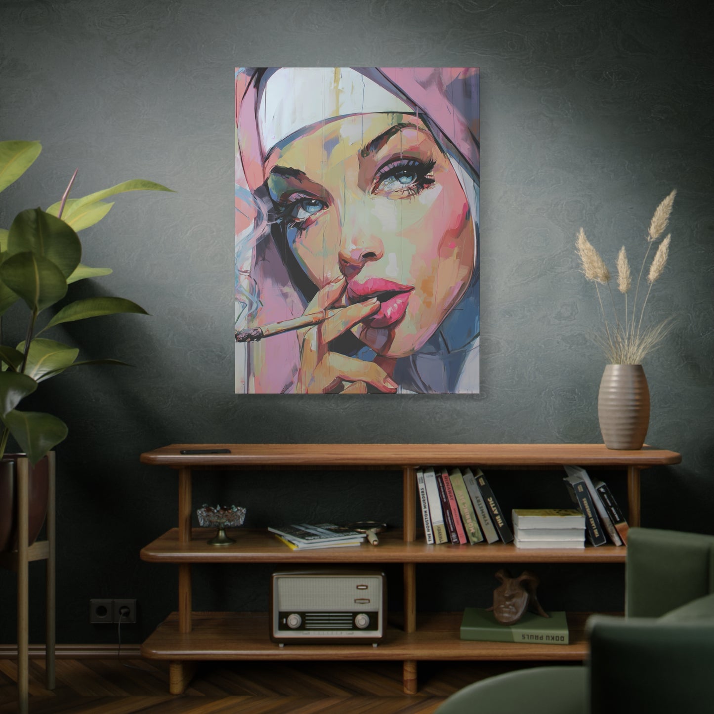 Gallery Wrapped Canvas, Habits and Heresy Art Canvas, Naughty Nuns Art Canvas – Sister Ophelia