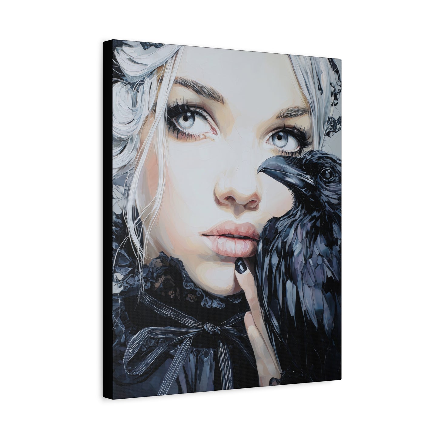 Gallery Wrapped Canvas, Myth and Bones Gothic Art Canvas, Dark Muse Canvas - Harlow