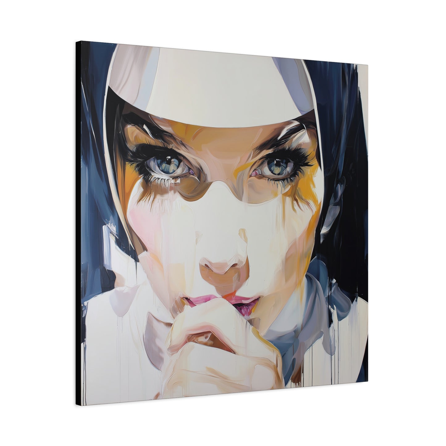 Gallery Wrapped Canvas, Habits and Heresy Art Canvas, Naughty Nuns Art Canvas – Sister Amara