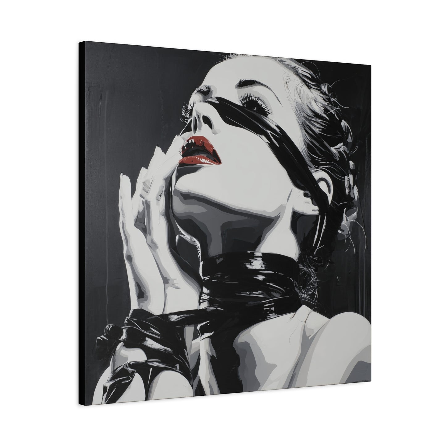 Gallery Wrapped Canvas, Ropes and Reverence Art Canvas, Erotic Shibari Art Canvas – Sable