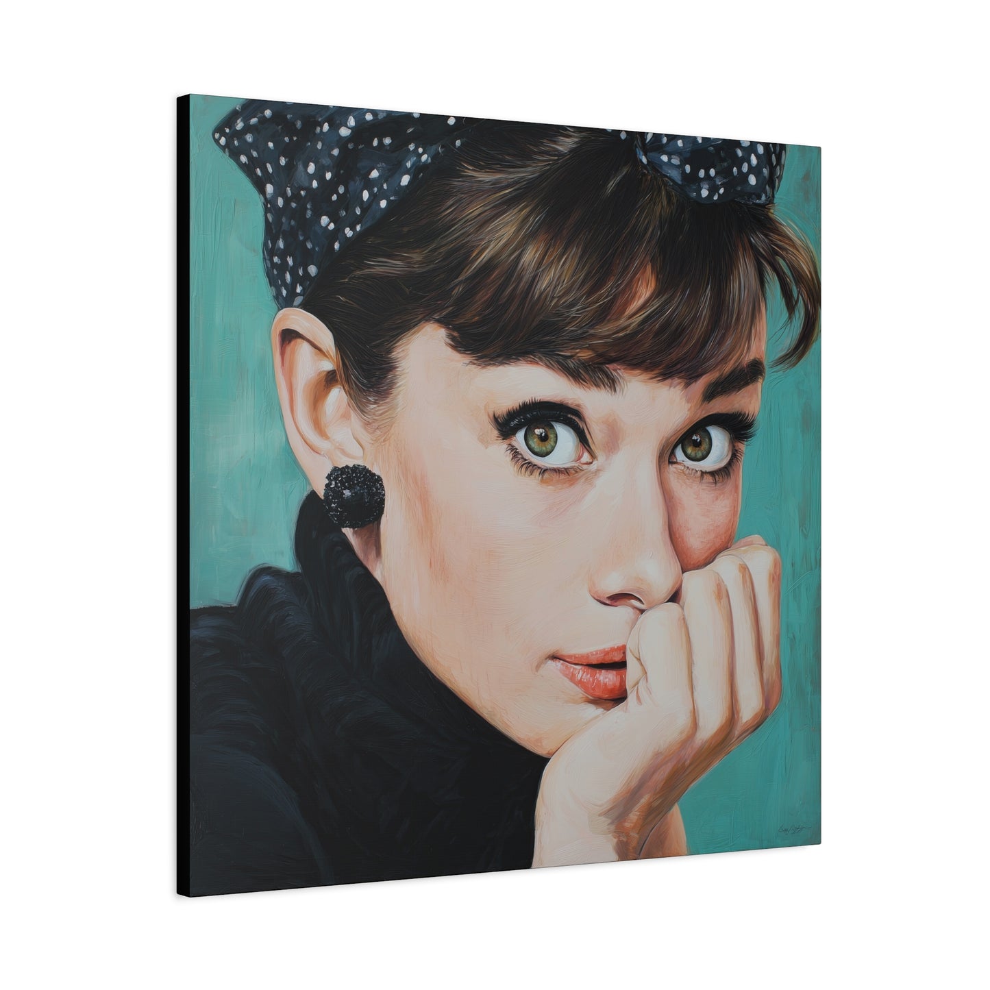 Gallery Wrapped Canvas, The Diva Project Art Canvas, Pinup Art Canvas – Audrey Hepburn - FOUR