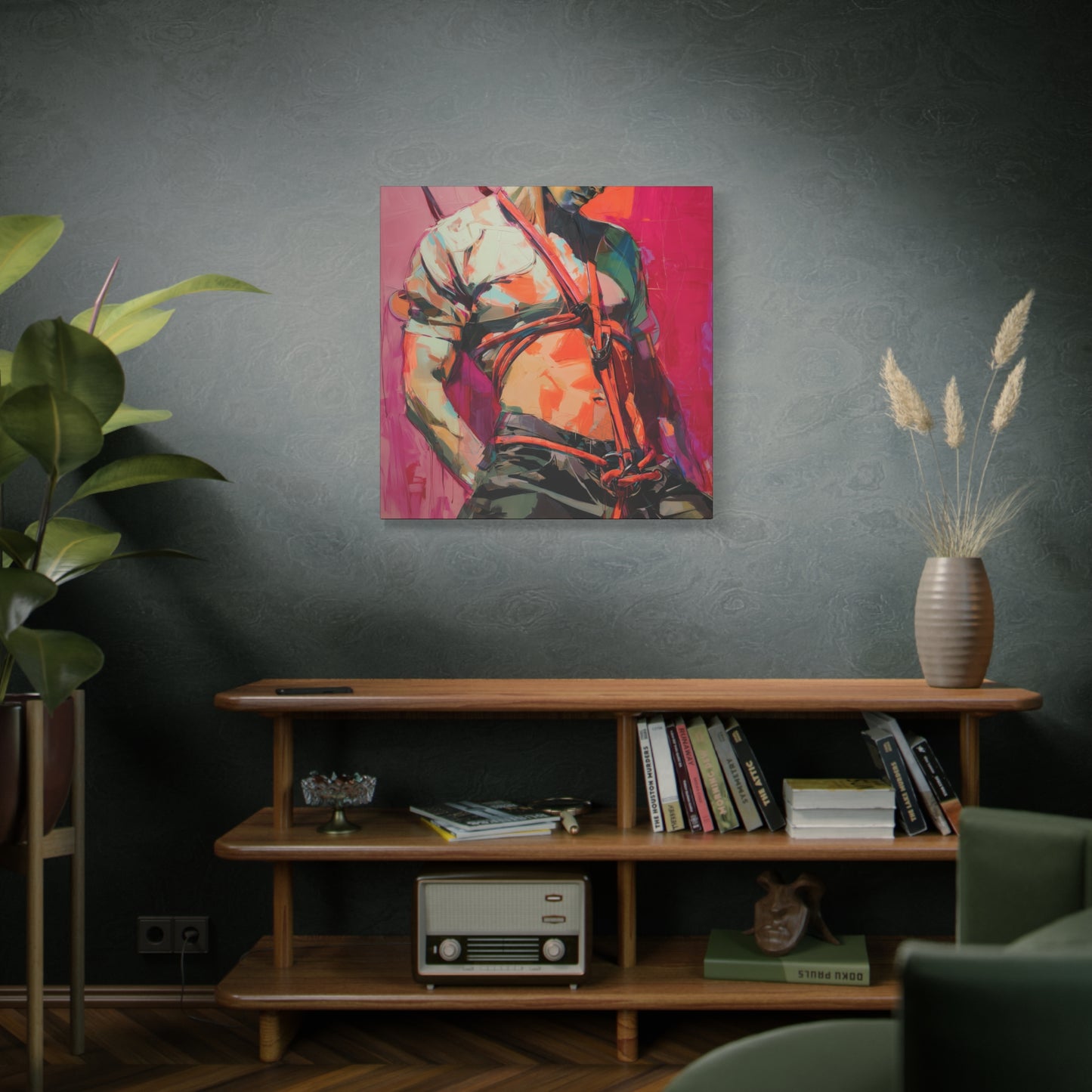Gallery Wrapped Canvas, Ropes and Reverence Art Canvas, Erotic Shibari Art Canvas – Soren