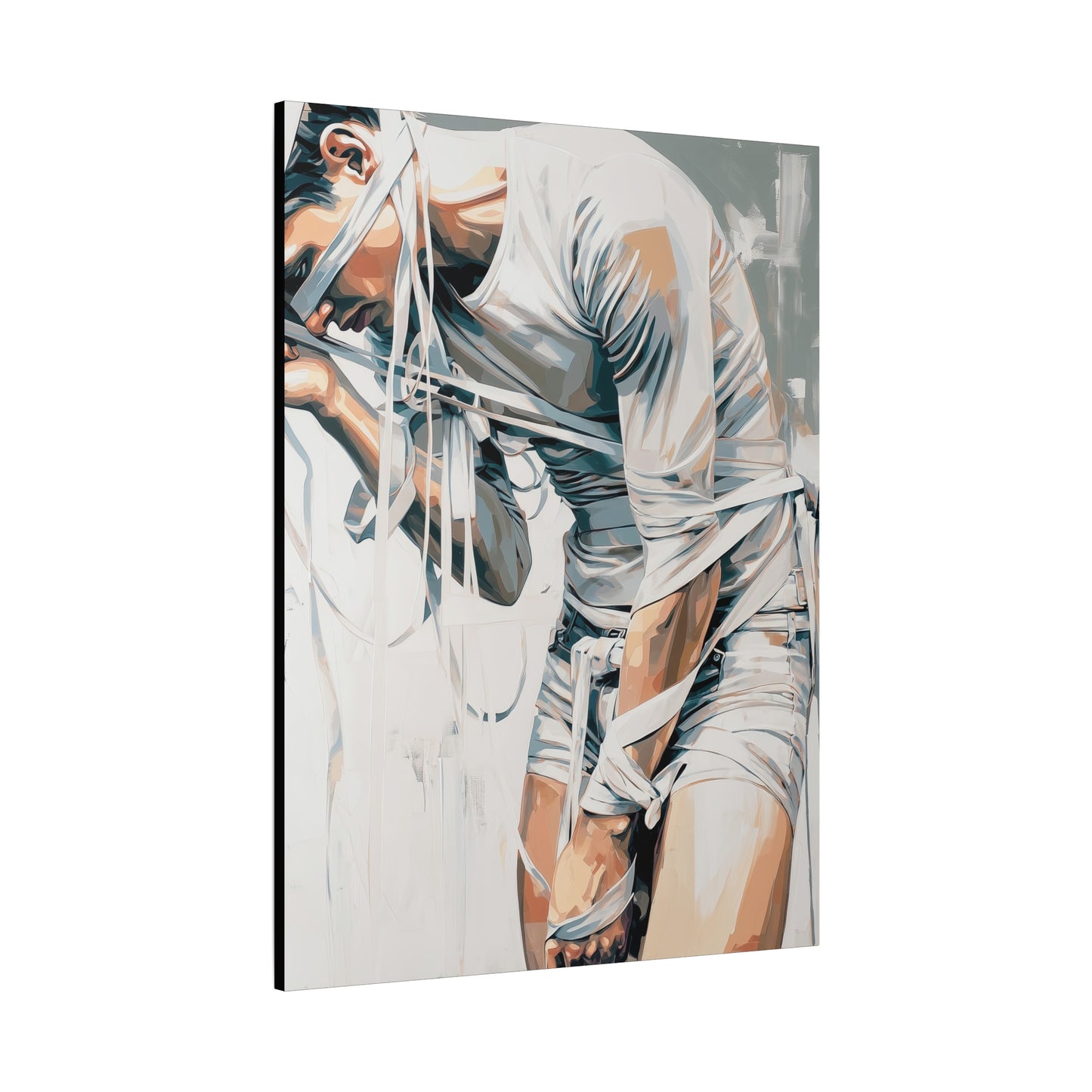Gallery Wrapped Canvas, Ropes and Reverence Art Canvas, Erotic Shibari Art Canvas – Armand