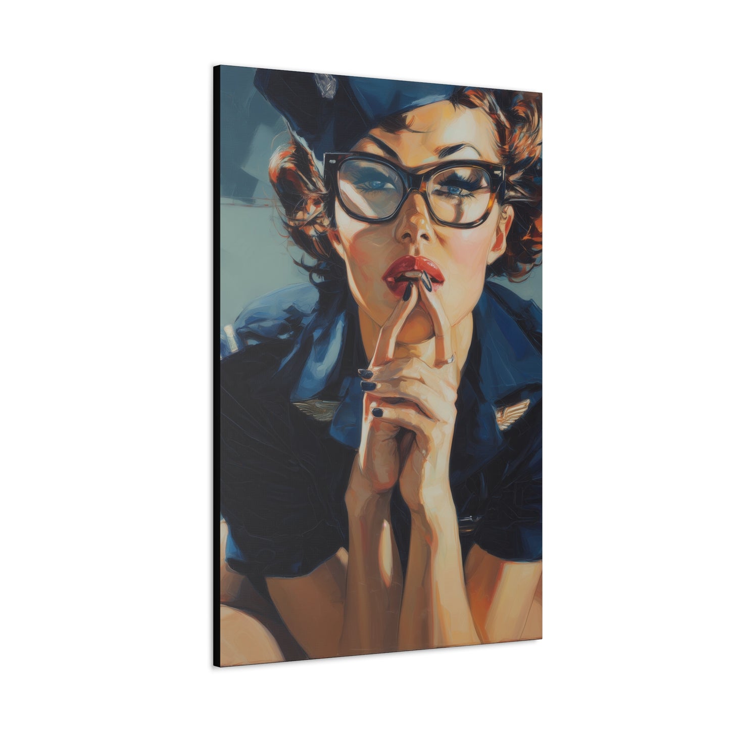Gallery Wrapped Canvas, Liberty and Lace Art Canvas, Erotic Art Canvas – Peggy Sue