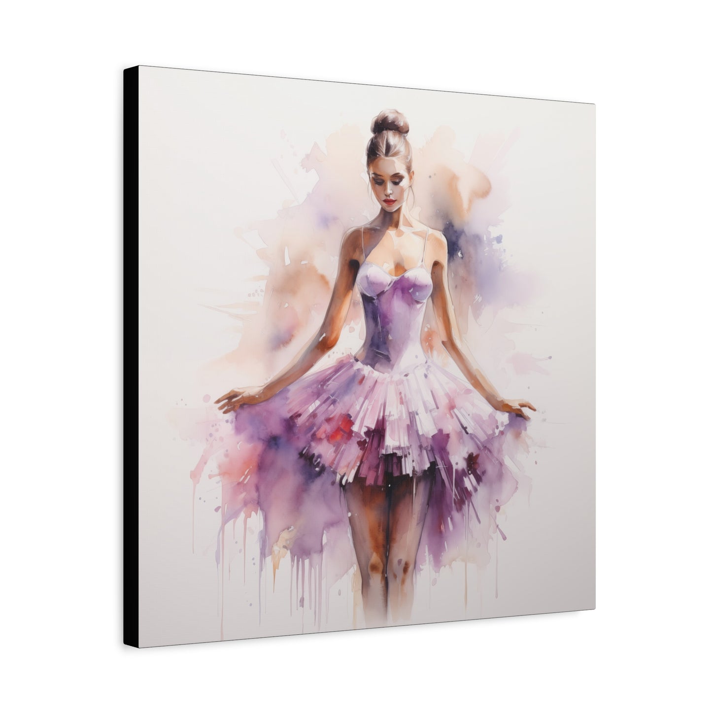 Pointes and Platforms, Gallery Wrapped Canvas, Ballerina Beauty, Ballet Art Canvas – Joanna