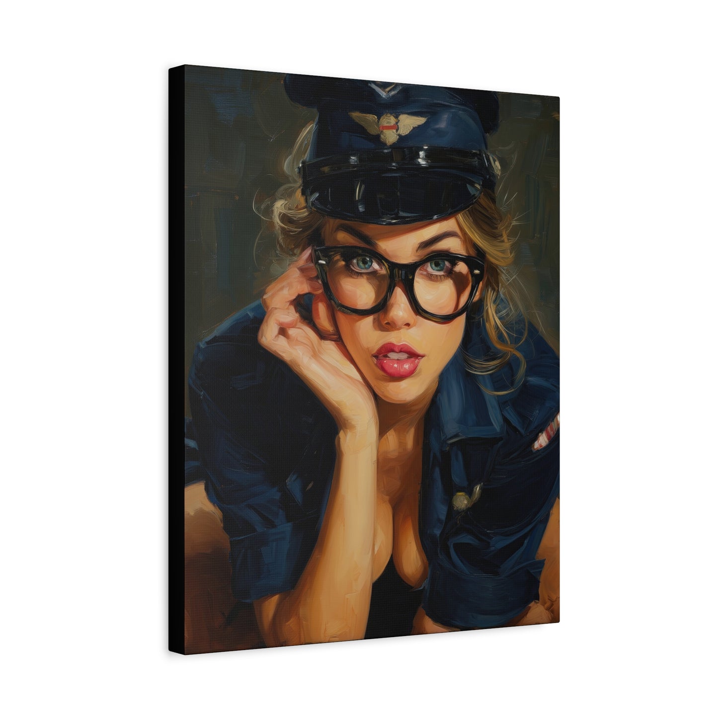Gallery Wrapped Canvas, Liberty and Lace Art Canvas, Erotic Pinup Art Canvas – Savannah