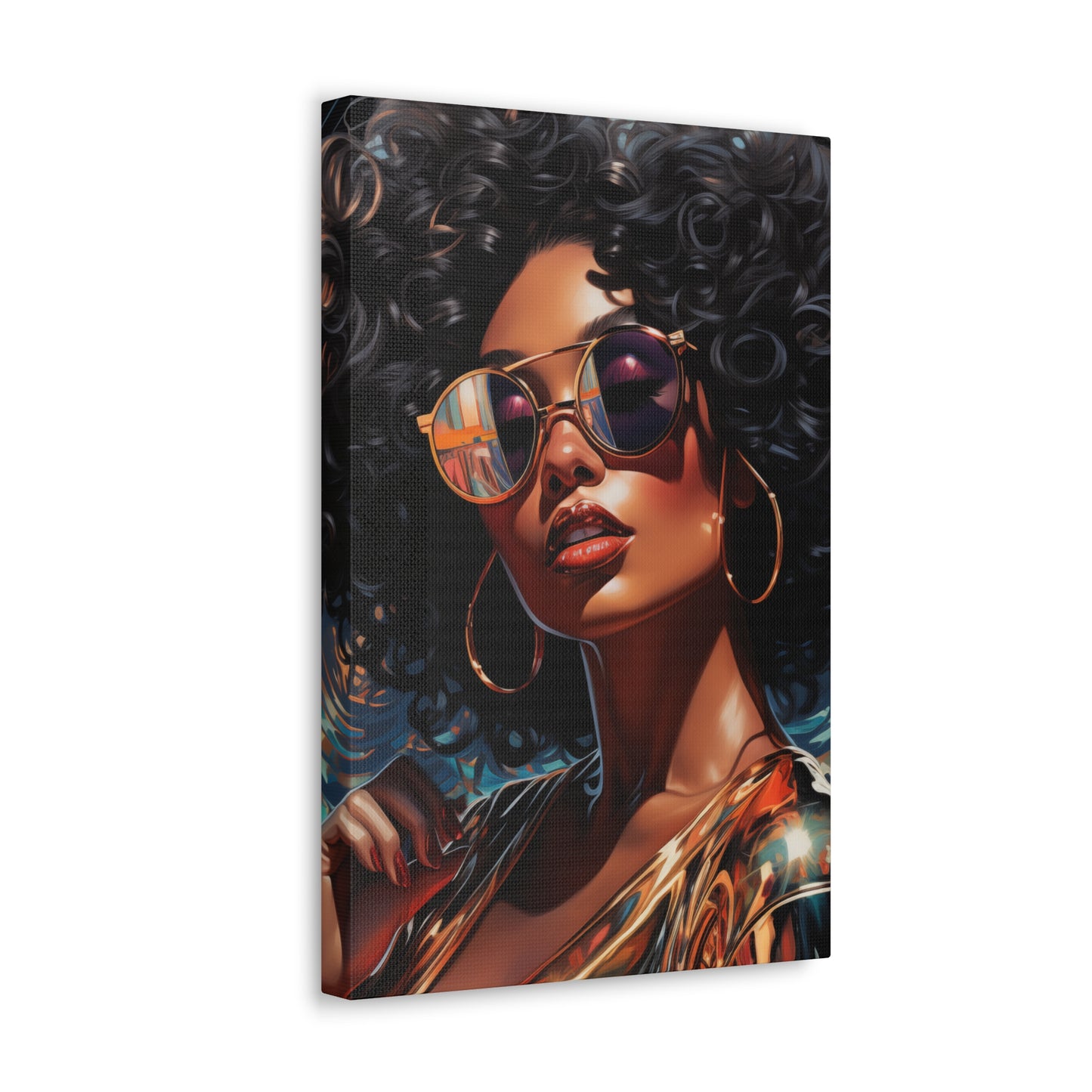 Gallery Wrapped Canvas, Retro Urban Queen, Femme Doll Art Canvas – Kesha