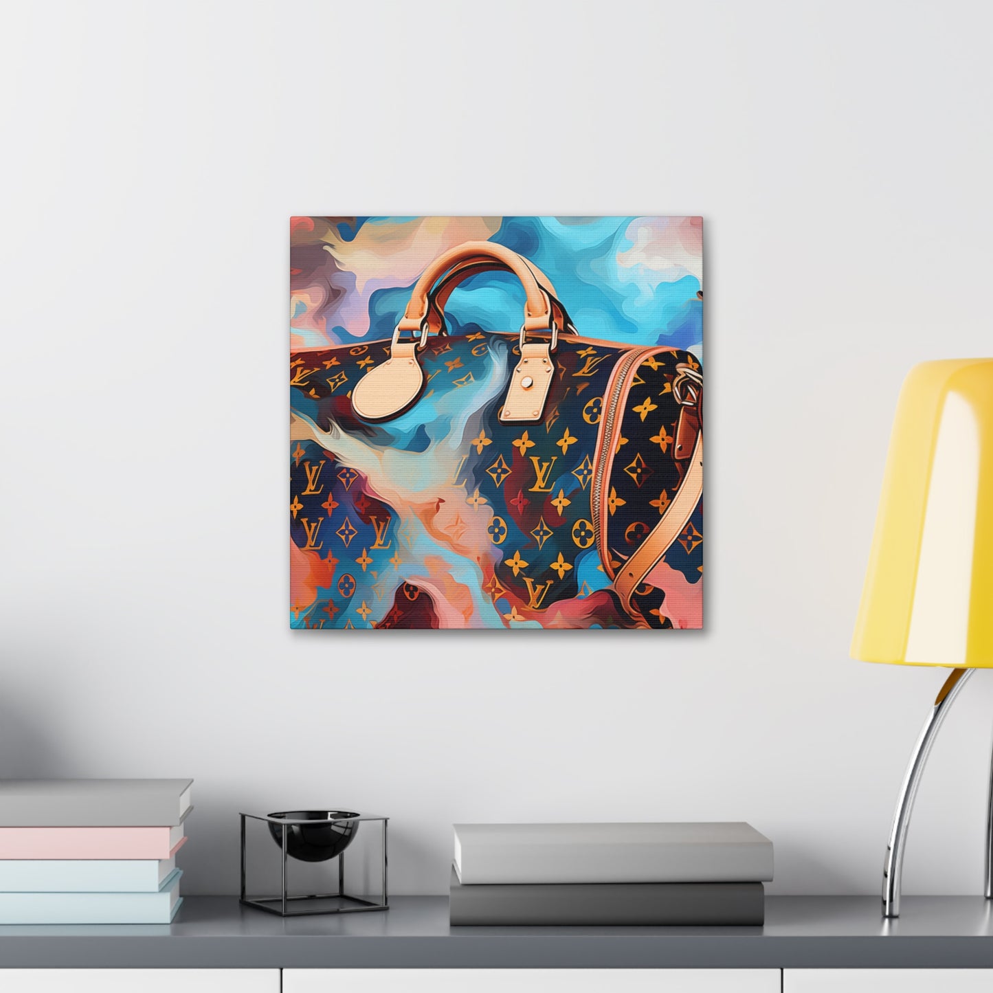 Canvas Gallery Wrap - LV Designer Inspired Wall Art - Abstract