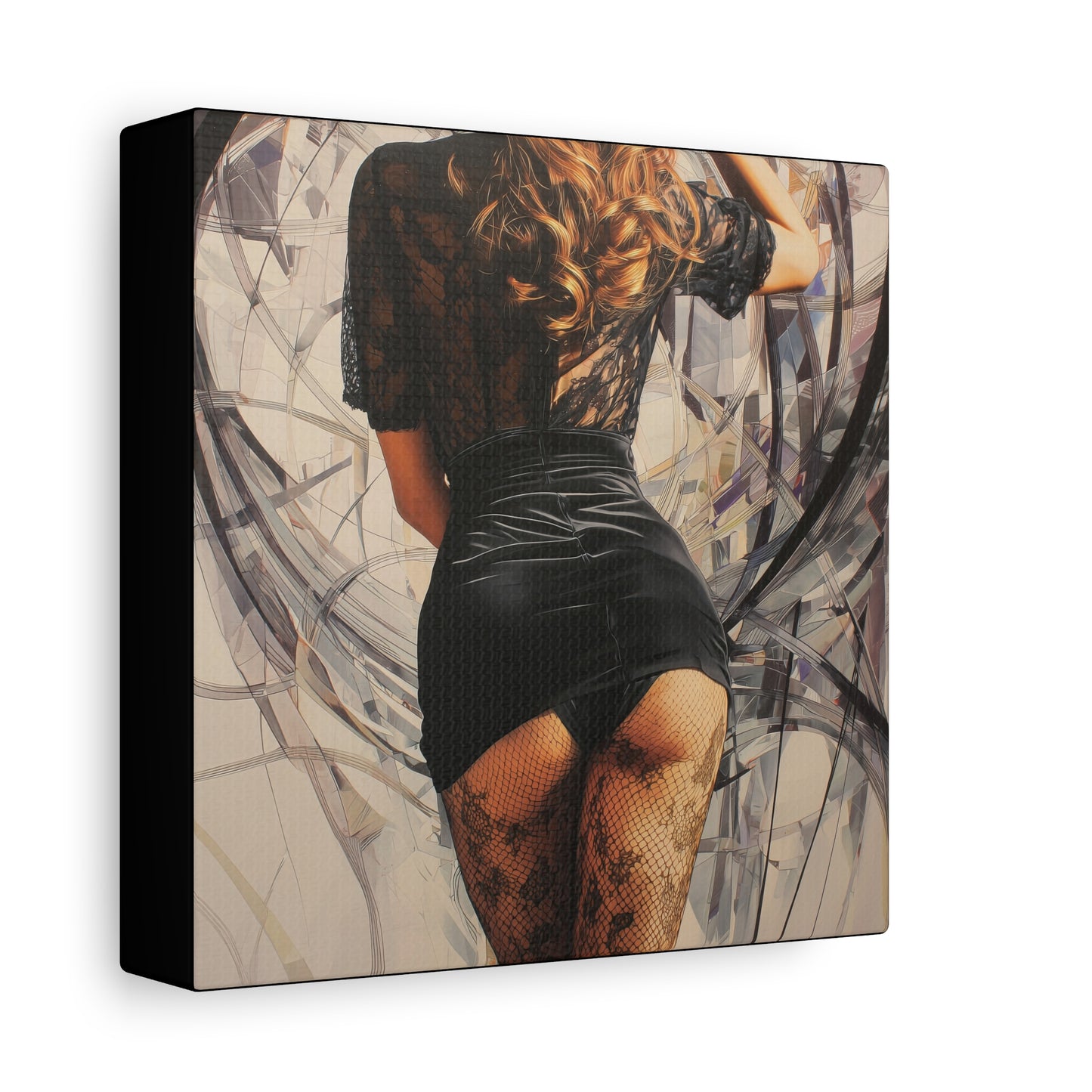 Gallery Wrapped Canvas, Tongue and Cheek Art Canvas, Naughty Girl Art Canvas – Morgan