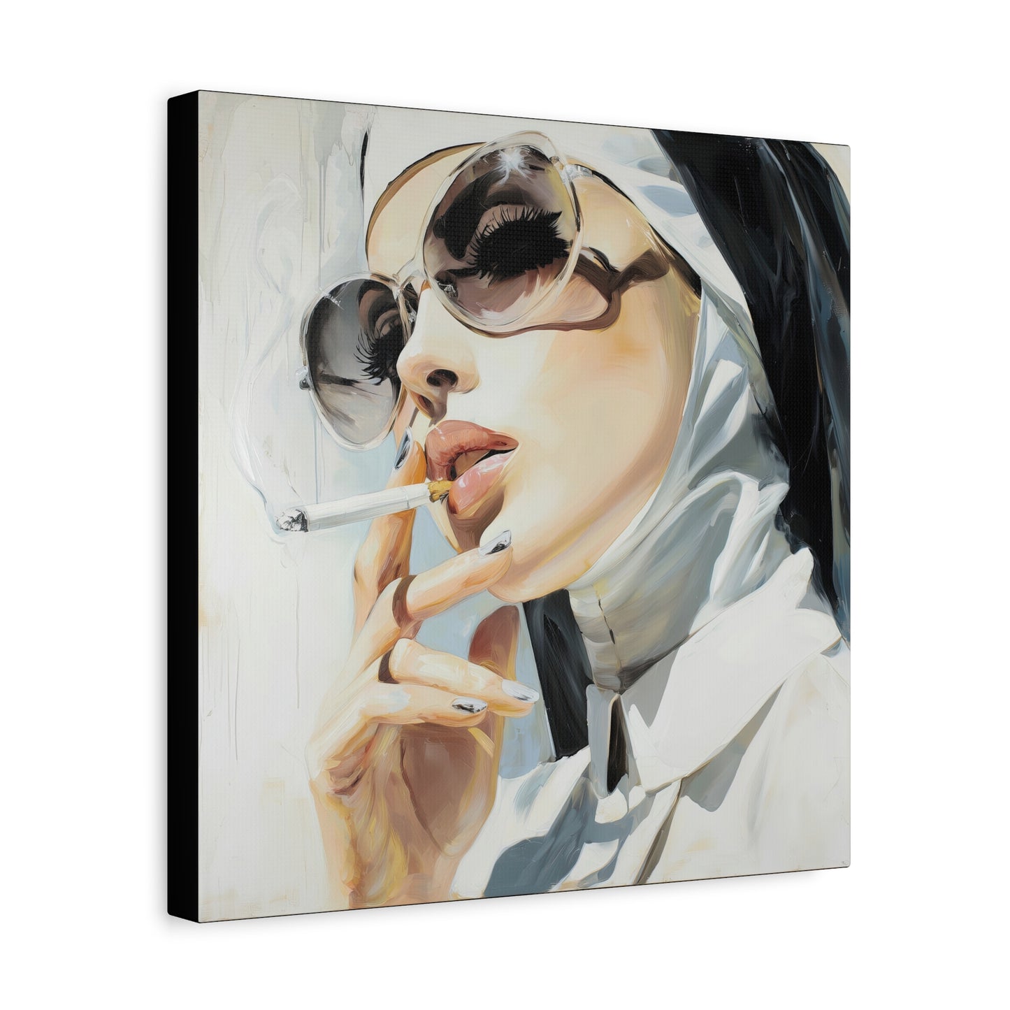 Gallery Wrapped Canvas, Habits and Heresy Art Canvas, Naughty Nuns Art Canvas – Sister Theodora