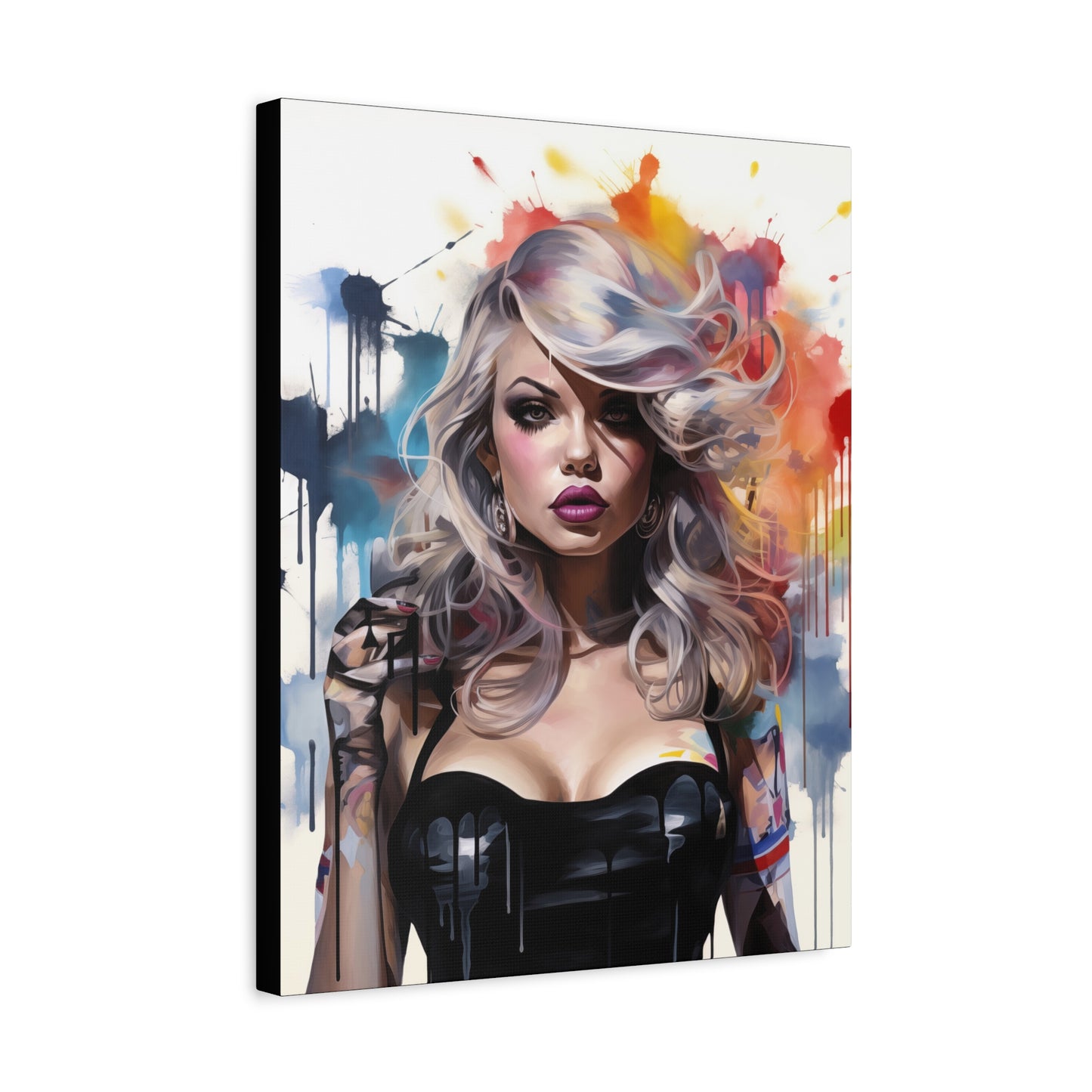 Canvas Wall Art, Gallery Wrapped Pop Art, Femme Doll Wall Art – Zephyr