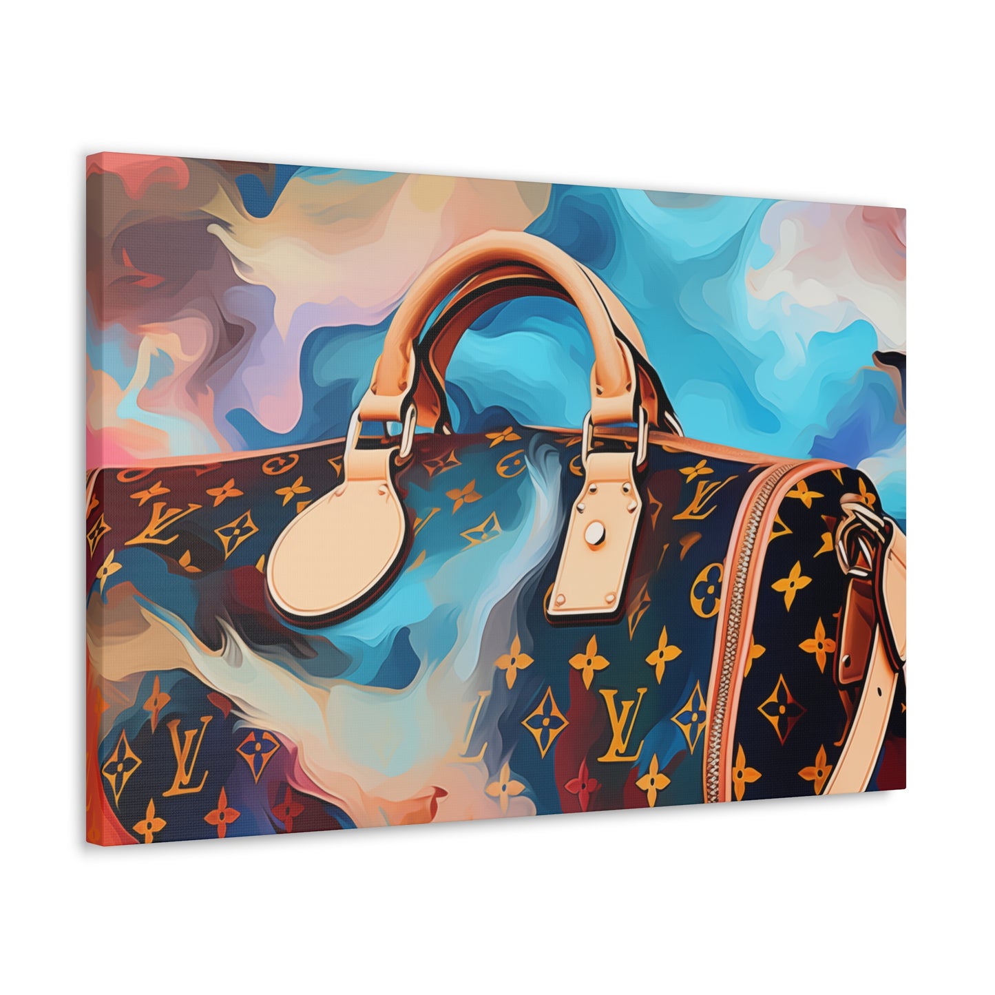 Canvas Gallery Wrap - LV Designer Inspired Wall Art - Abstract