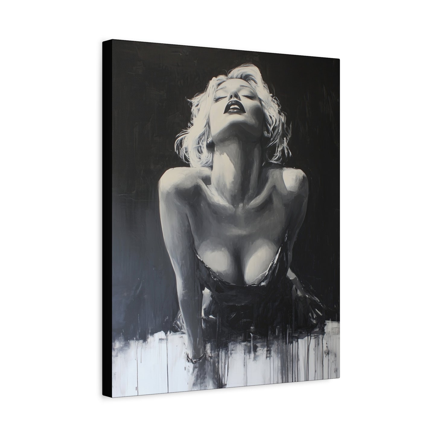 Gallery Wrapped Canvas, Guilt and Grit Adult Art Canvas, Erotic Pinup Art Canvas – Lucia
