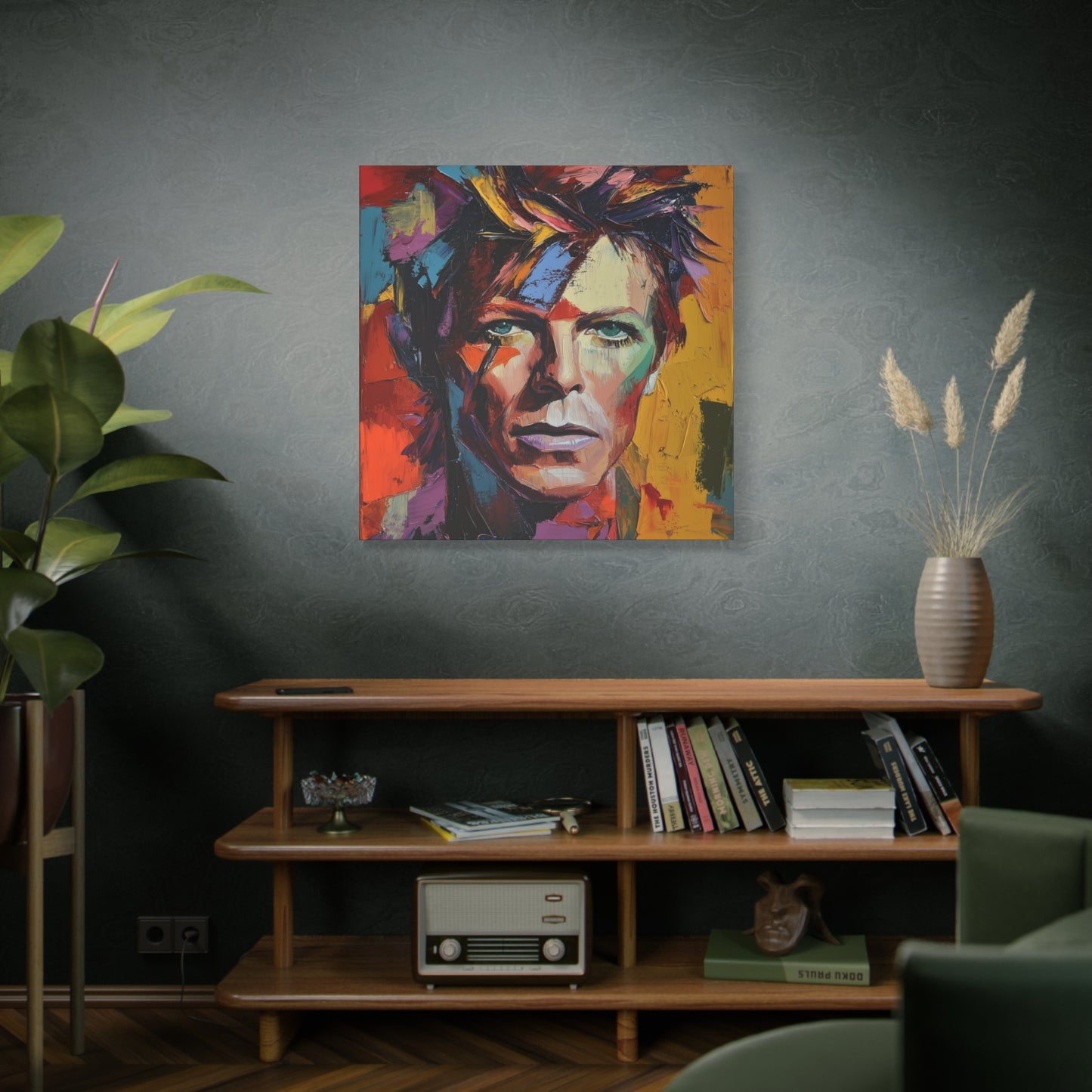Gallery Wrapped Canvas, Celebrity Inspired, Pop Art Canvas – Bowie