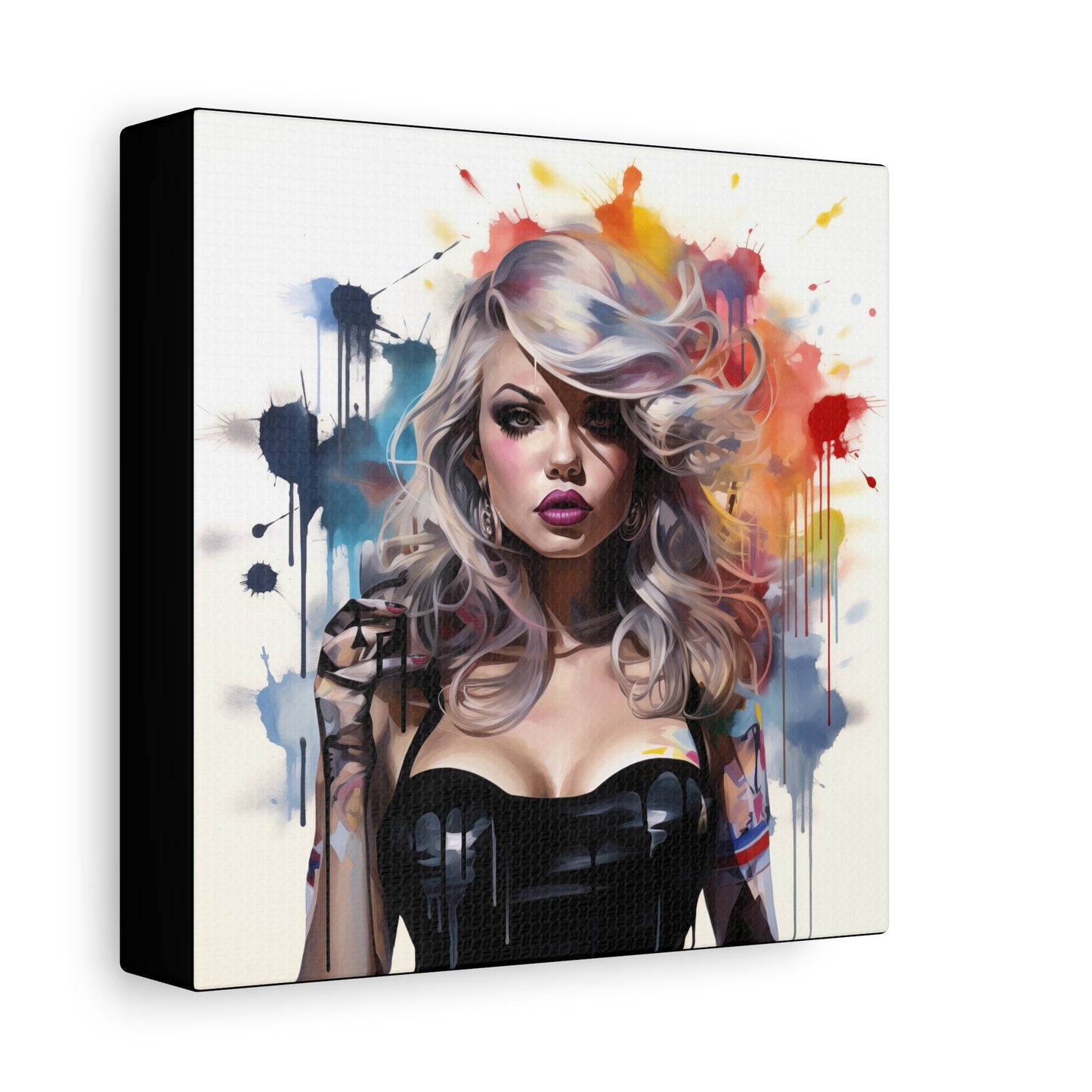 Canvas Wall Art, Gallery Wrapped Pop Art, Femme Doll Wall Art – Zephyr