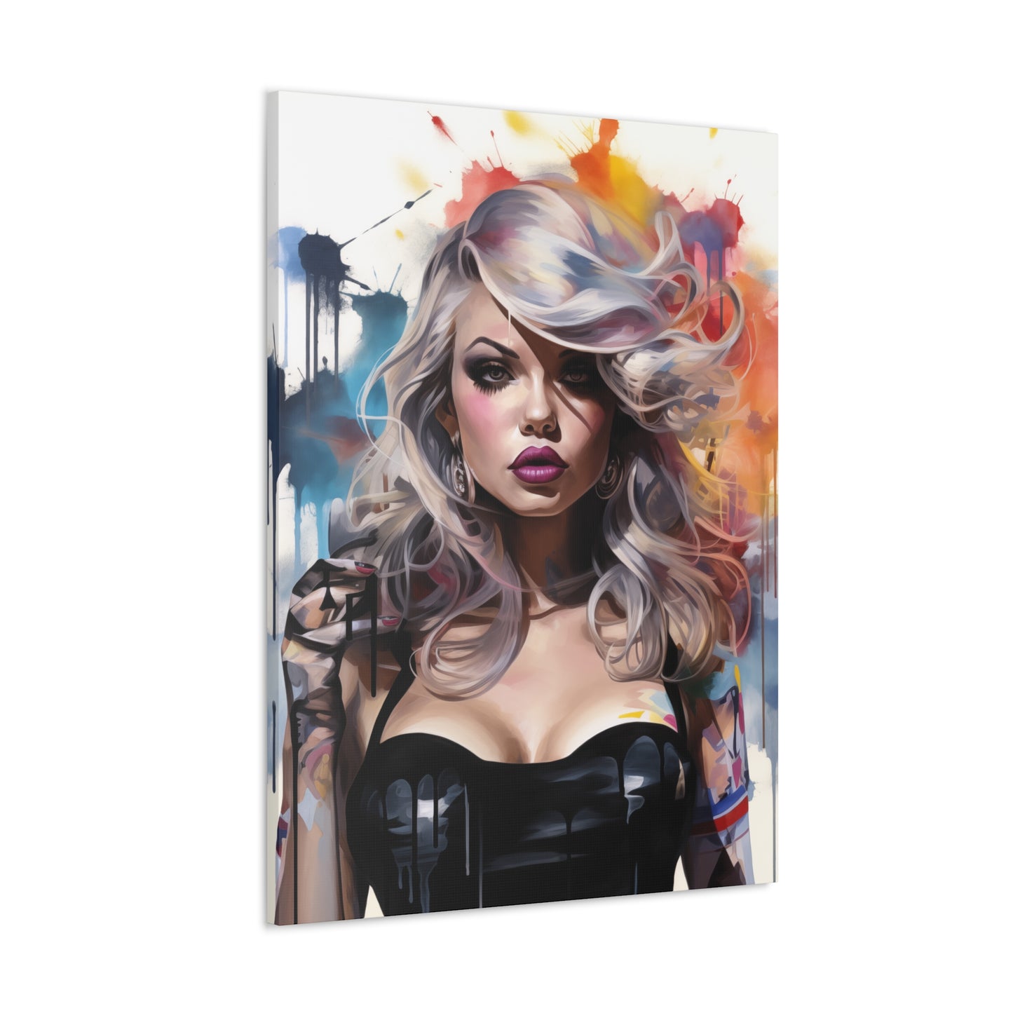 Canvas Wall Art, Gallery Wrapped Pop Art, Femme Doll Wall Art – Zephyr