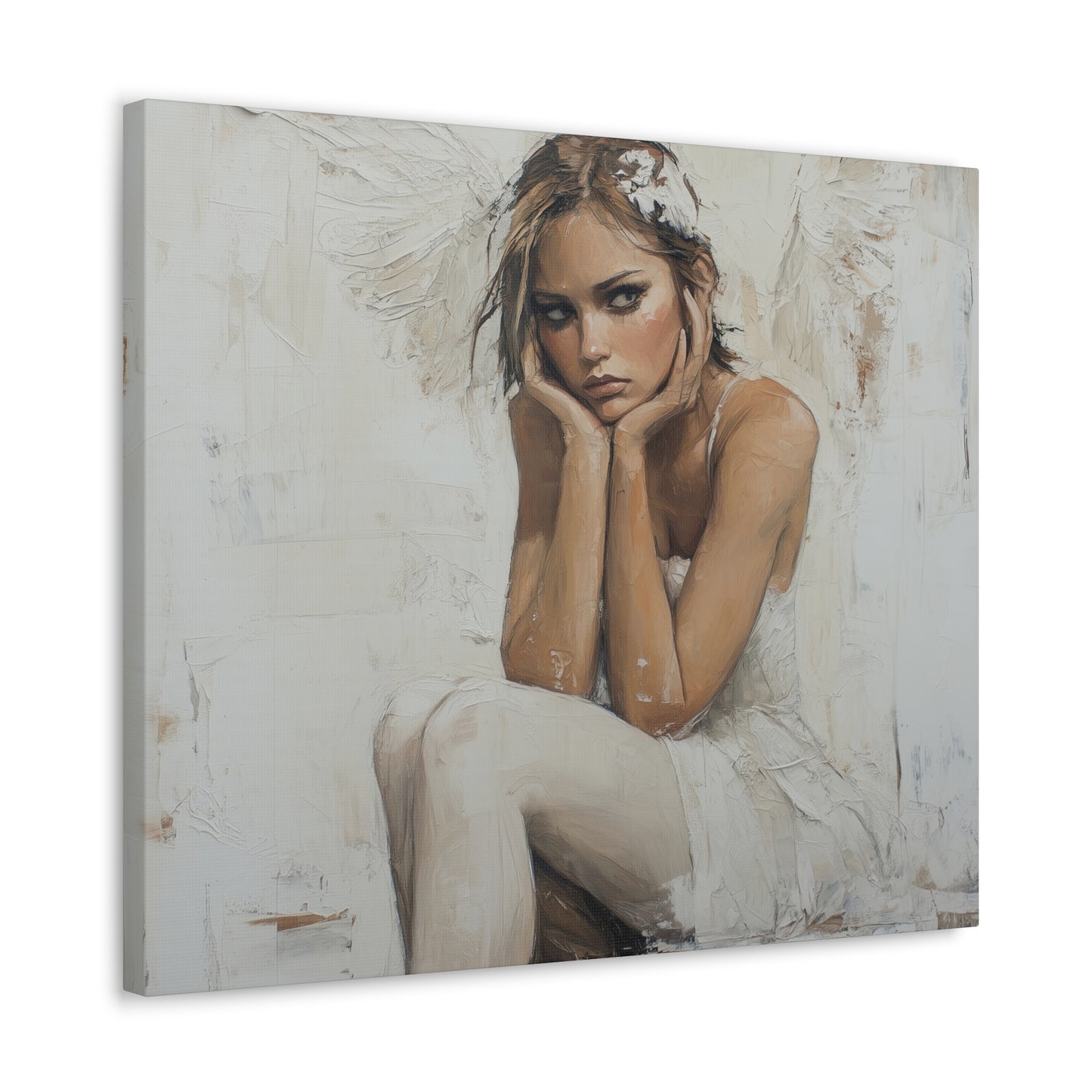 Gallery Wrapped Canvas, Sinners and Saints Art Canvas, Angel Art Canvas – Amber