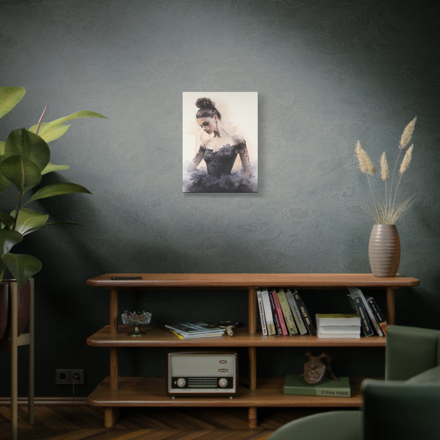 Pointes and Platforms, Gallery Wrapped Canvas, Ballerina Beauty, Ballet Art Canvas – Lola