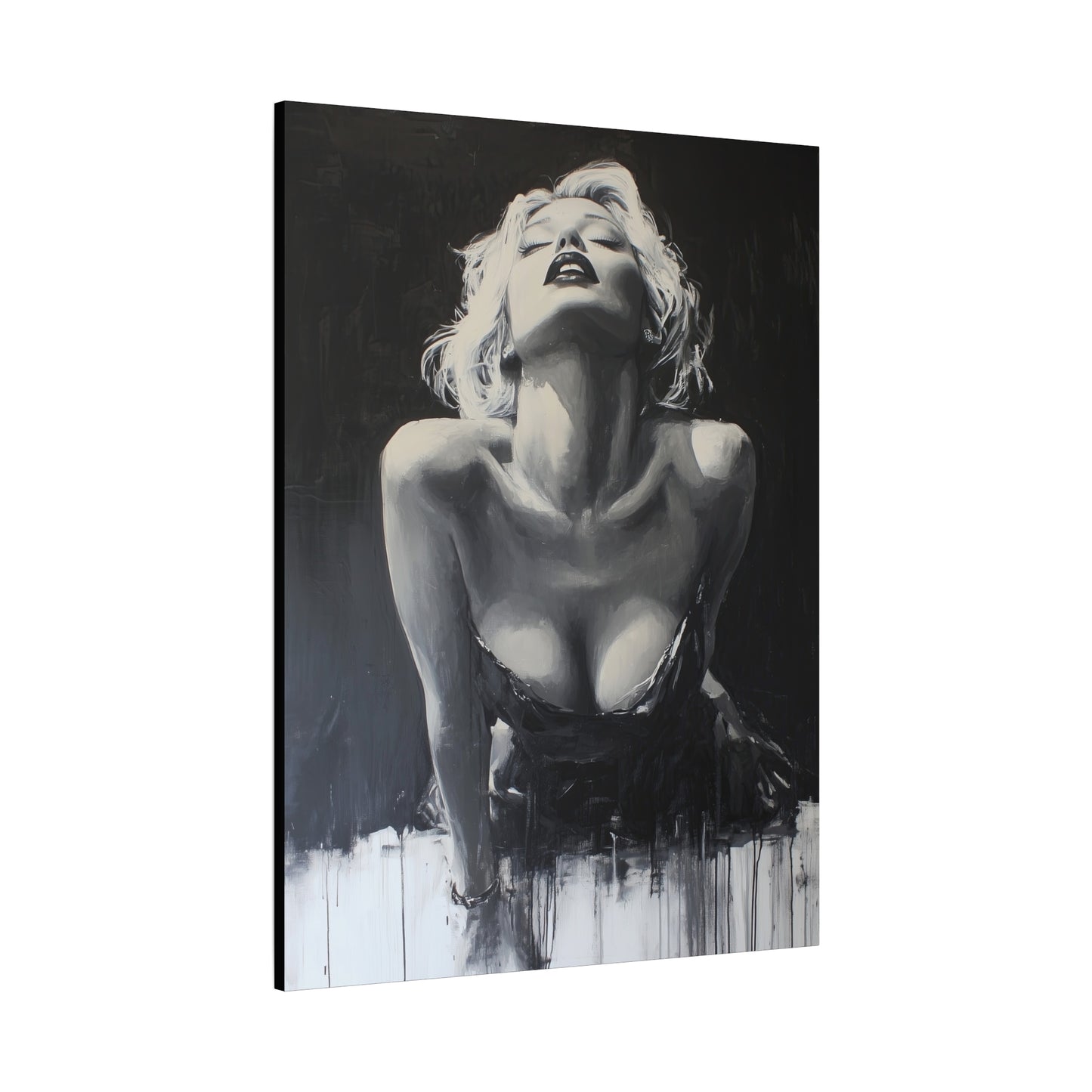 Gallery Wrapped Canvas, Guilt and Grit Adult Art Canvas, Erotic Pinup Art Canvas – Lucia