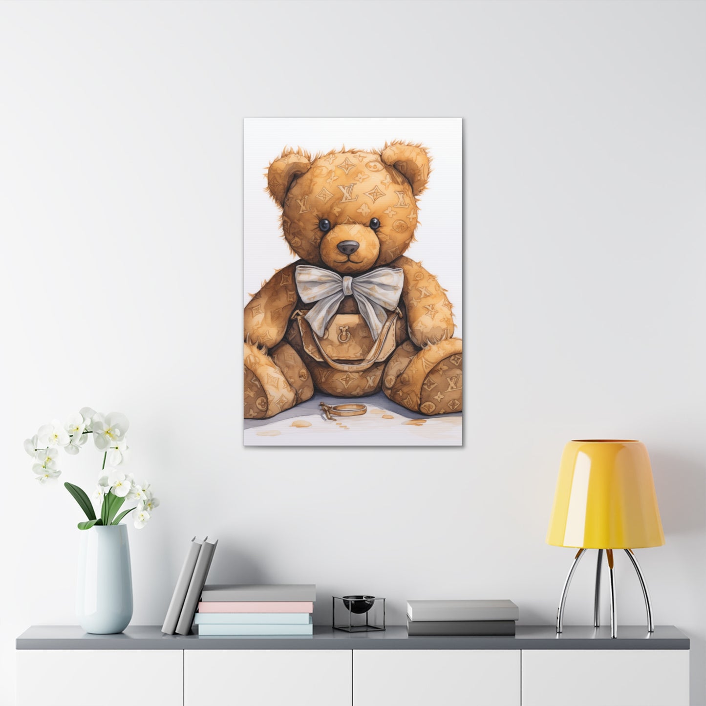 Canvas Gallery Wrap - LV Bear Wall Art - Ring