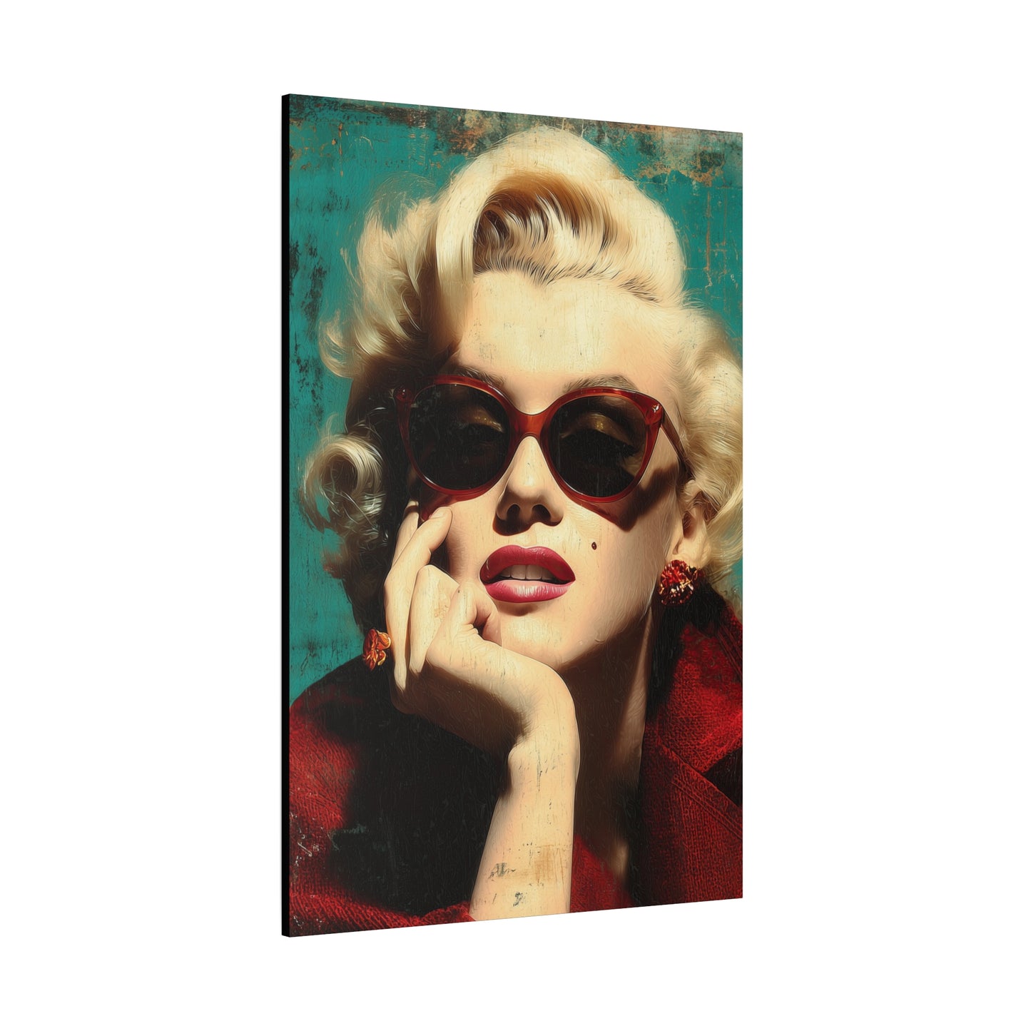 Gallery Wrapped Canvas, The Diva Project Art Canvas, Pinup Art Canvas – Marilyn Monroe - NINE
