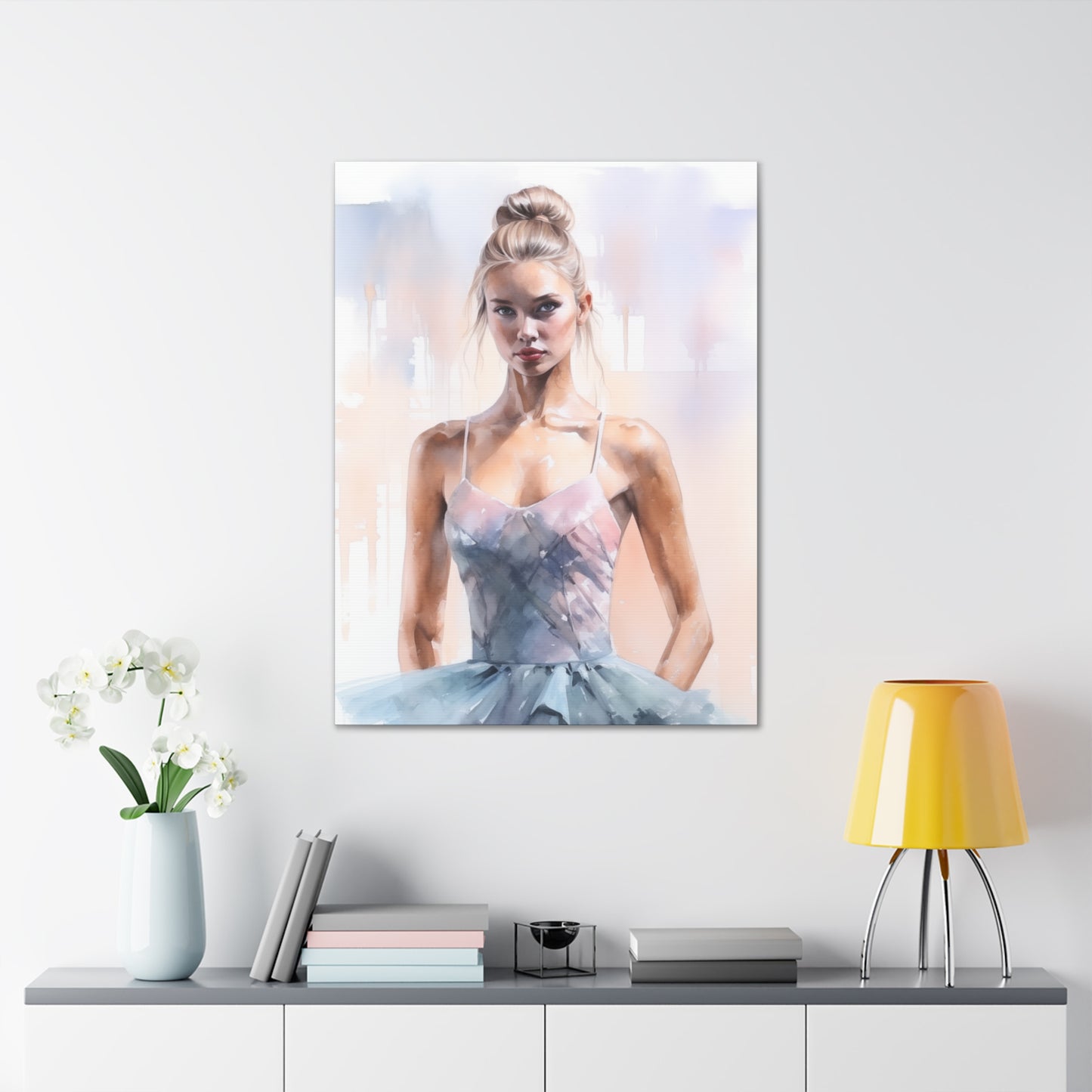 Gallery Wrapped Canvas, Ballerina Beauty, Ballet Art Canvas – Samantha