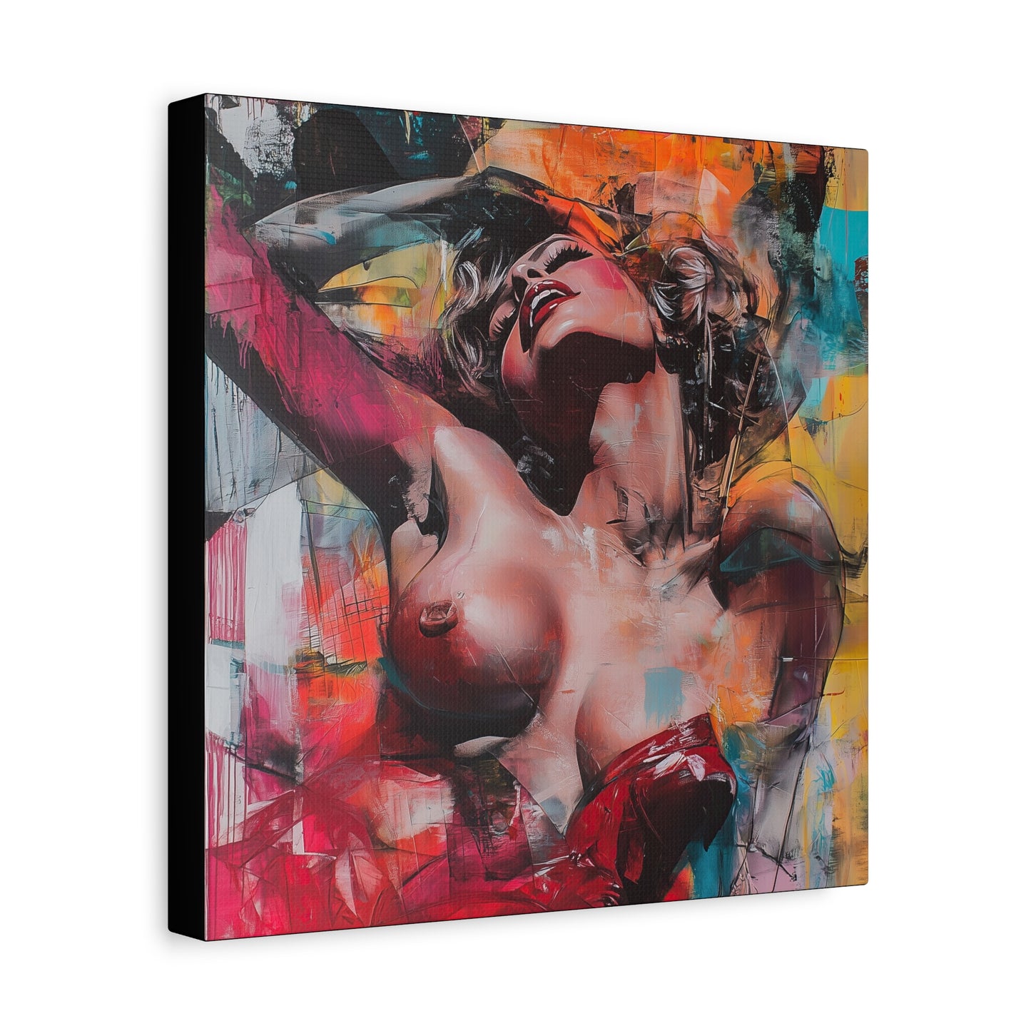 Gallery Wrapped Canvas, Guilt and Grit Adult Art Canvas, Erotic Pinup Art Canvas – Marlowe