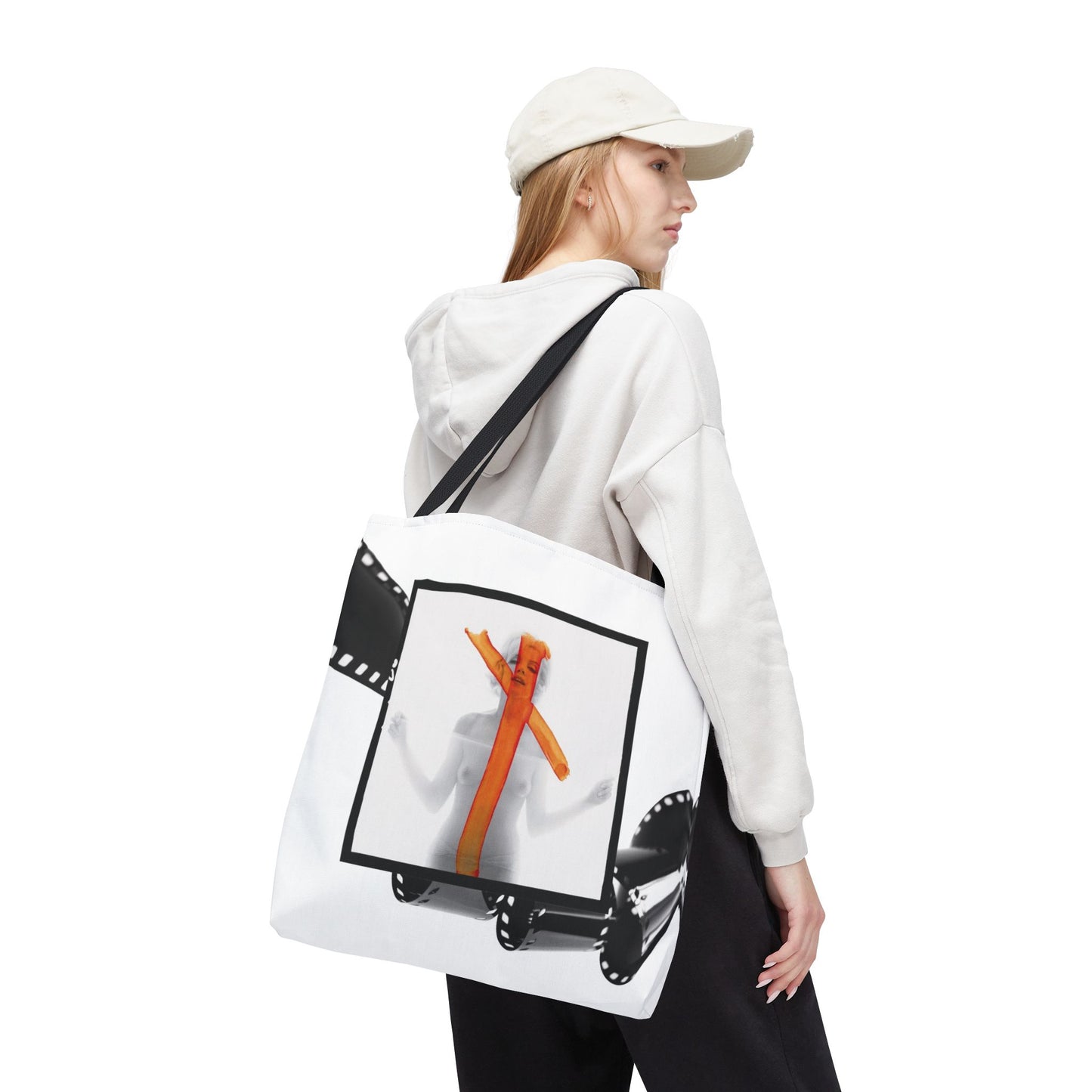 Celebrity Tote Bag, Utility Tote - Marilyn Monroe Autograph Tote - Burned Negative