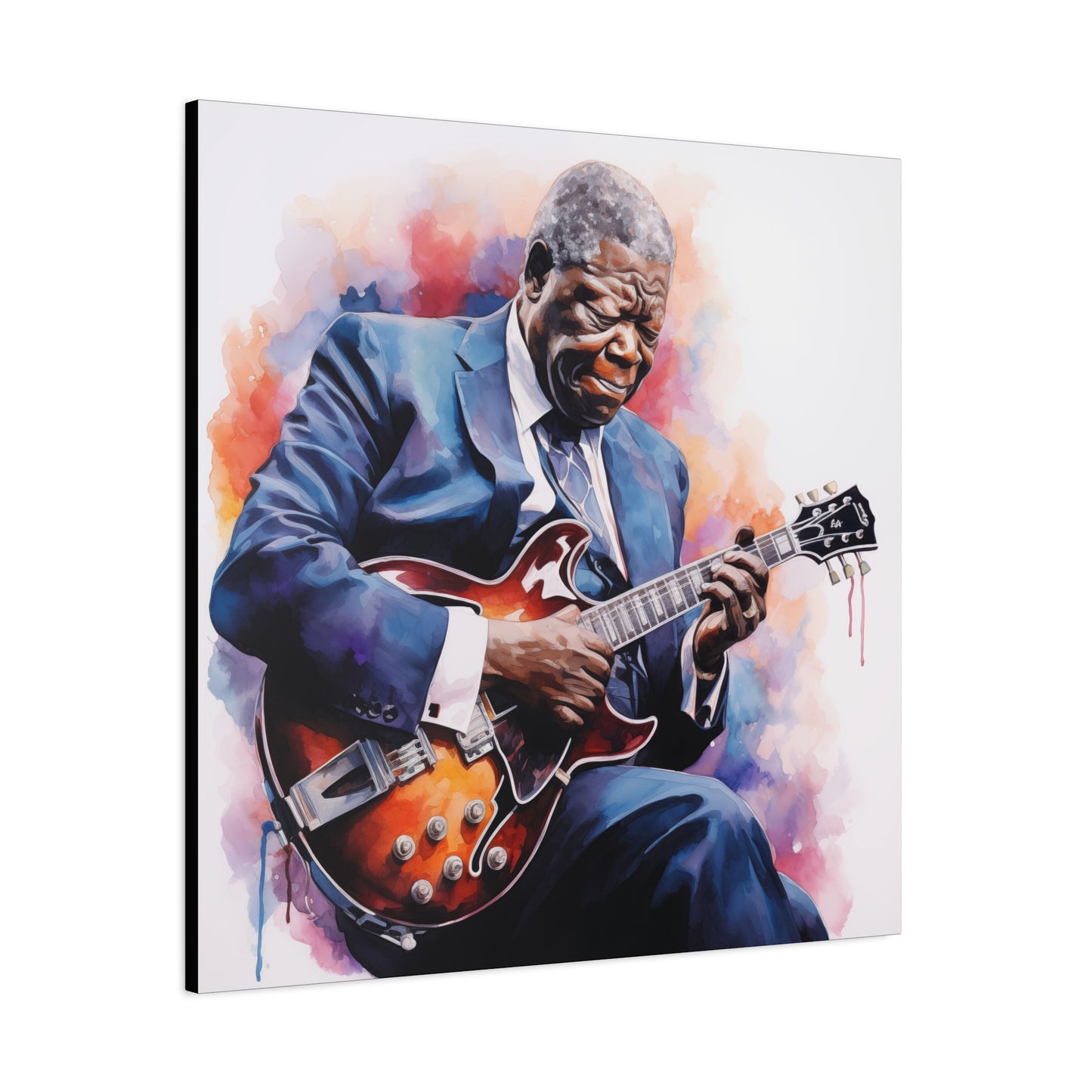 Gallery Wrapped Canvas, Celebrity Inspired, Pop Art Canvas – The King Also