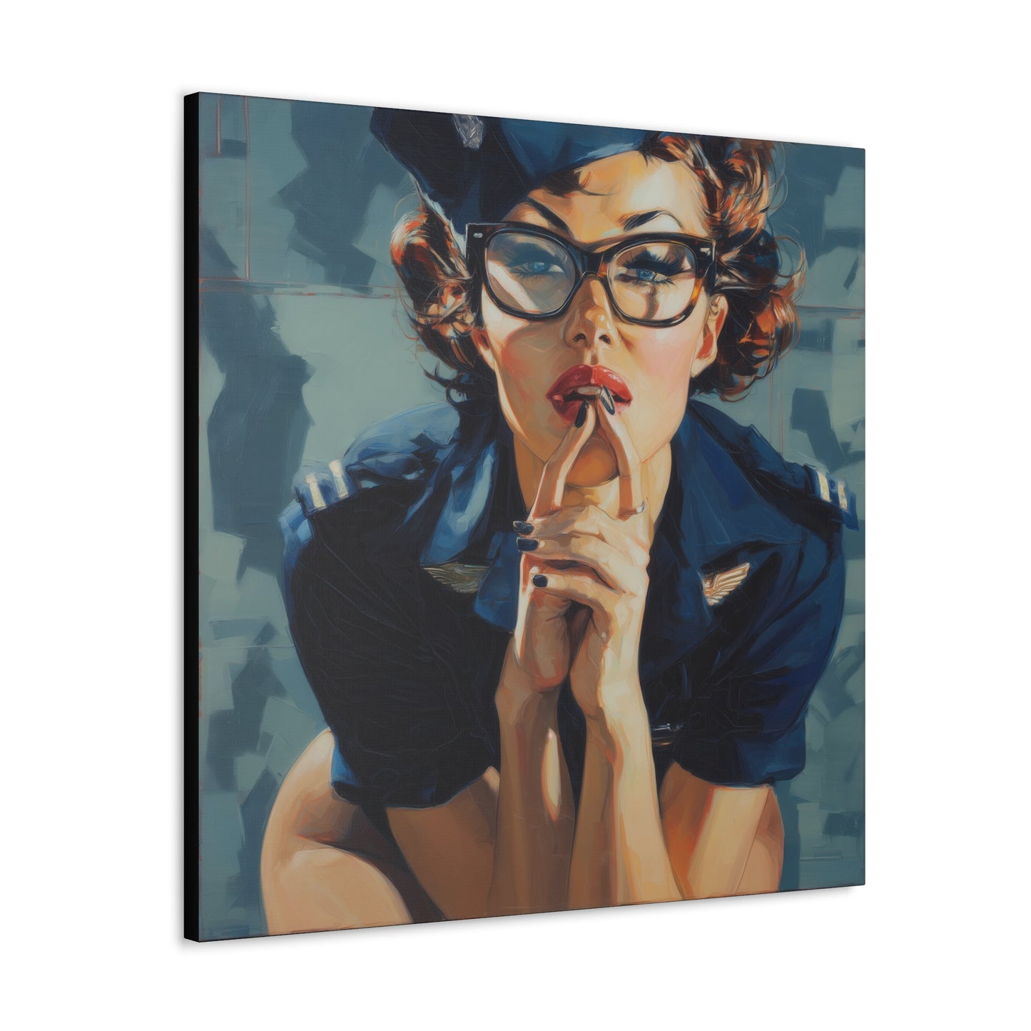 Gallery Wrapped Canvas, Liberty and Lace Art Canvas, Erotic Art Canvas – Peggy Sue