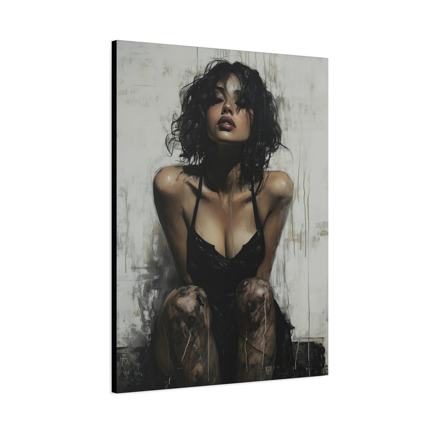 Gallery Wrapped Canvas, Sinners and Saints Art Canvas, Erotic Pinup Art Canvas – Vivienne
