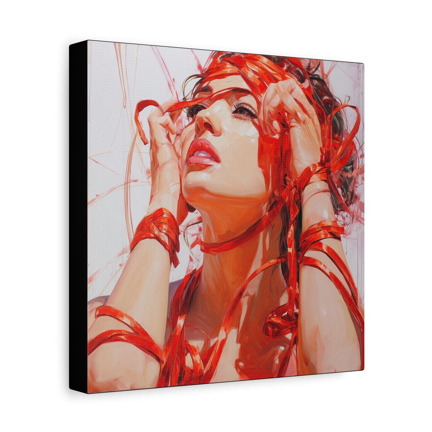 Gallery Wrapped Canvas, Ropes and Reverence Art Canvas, Erotic Shibari Art Canvas – Isolde