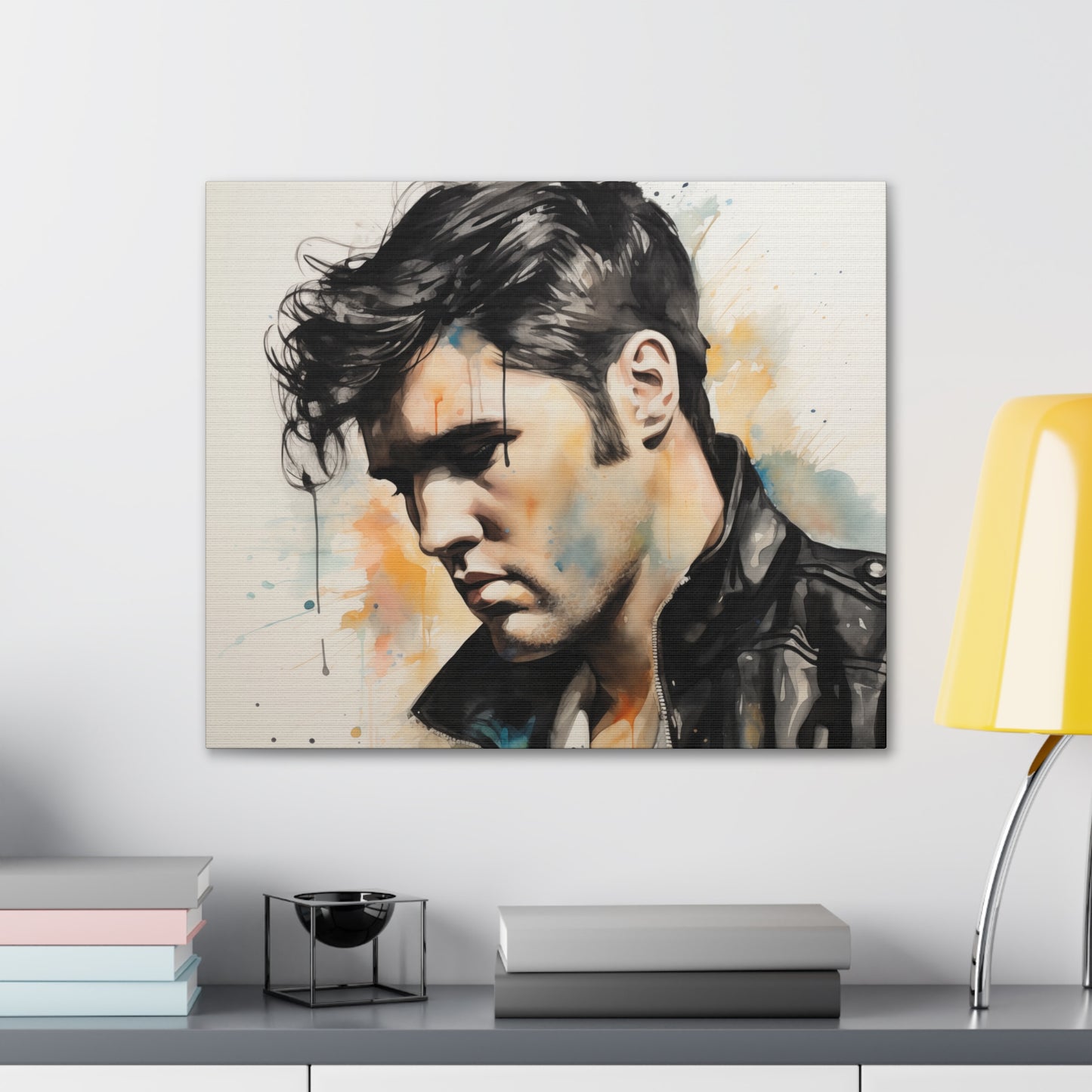 Gallery Wrapped Canvas, Celebrity Inspired, Pop Art Canvas – Elvis Also