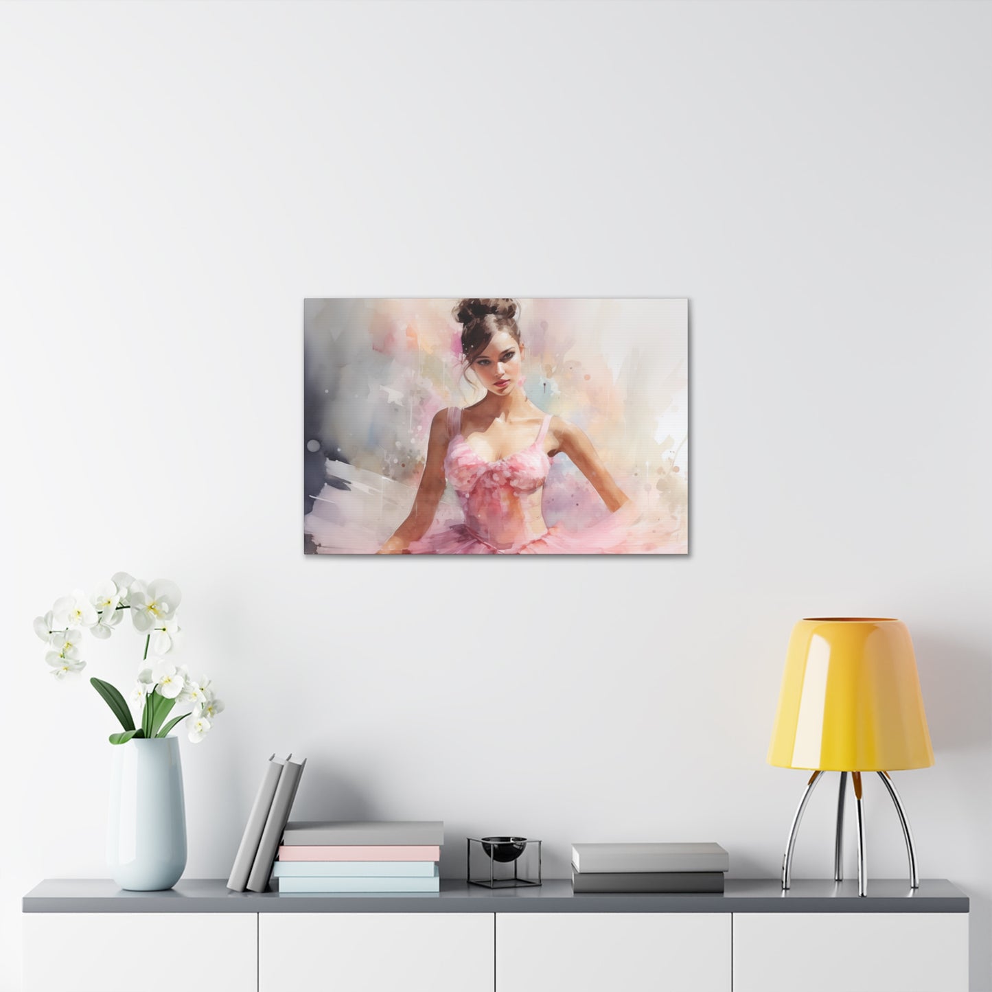 Gallery Wrapped Canvas, Ballerina Beauty, Ballet Art Canvas – Lily