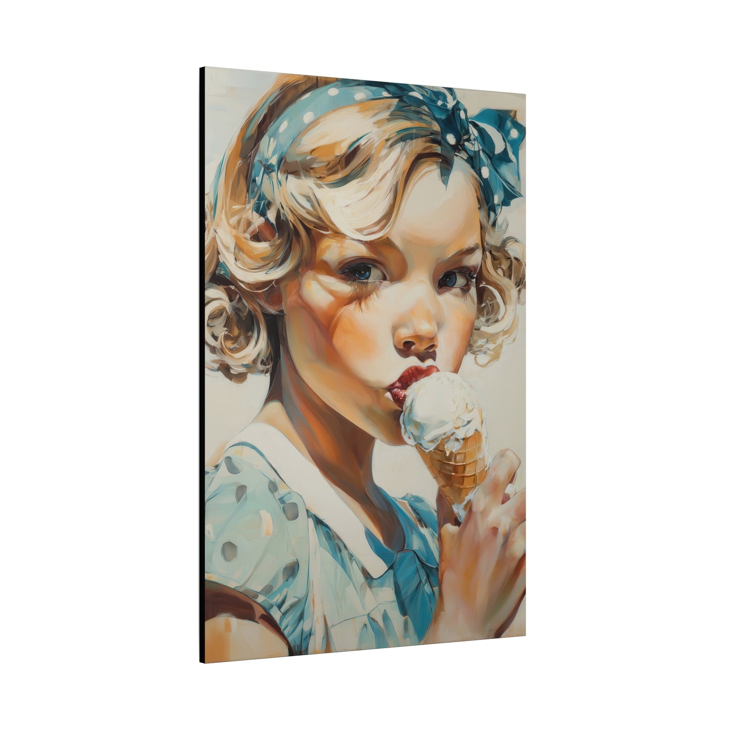 Gallery Wrapped Canvas, Sweet Summer Nostalgia, Sugar and Spice Art Canvas, Ice Cream Dreams Art – Nellie