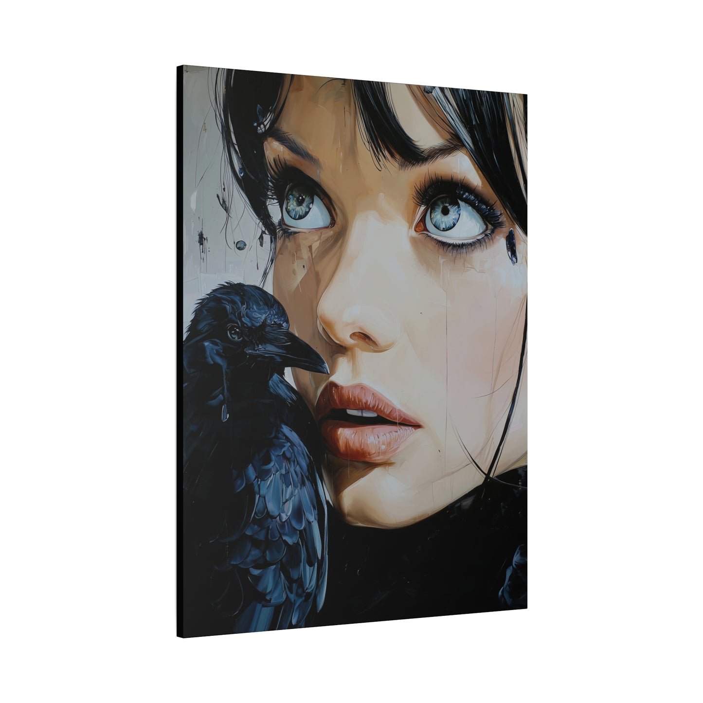 Gallery Wrapped Canvas, Myth and Bones Gothic Art Canvas, Dark Muse Canvas - Azula