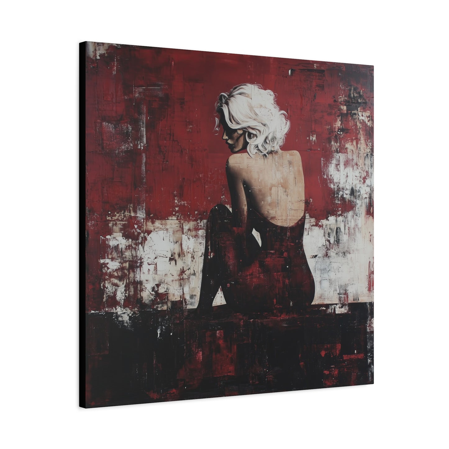 Gallery Wrapped Canvas, Guilt and Grit Adult Art Canvas, Erotic Pinup Art Canvas – Vivica