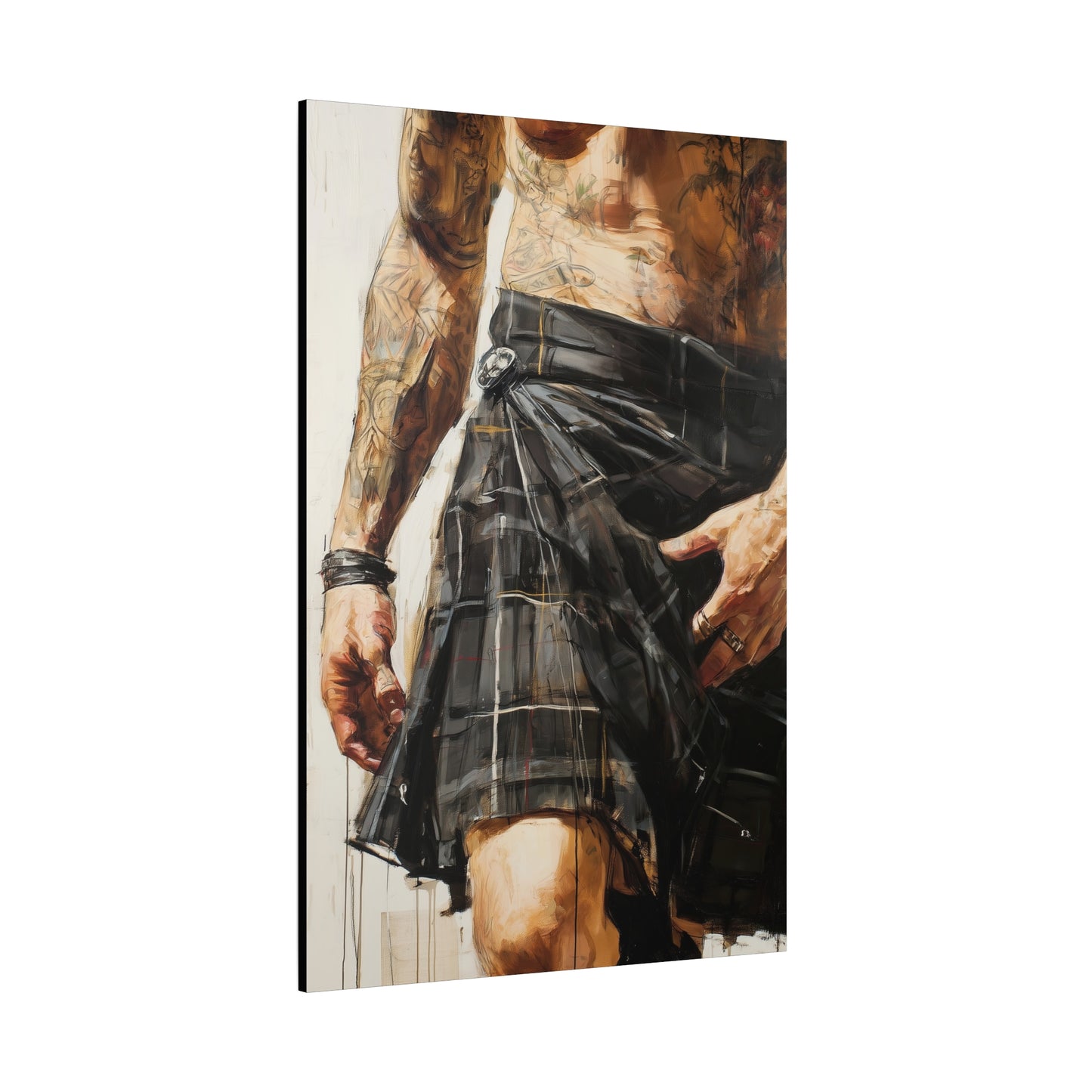 Gallery Wrapped Canvas, Kilts and Carnage Art Canvas, Erotic Pinup Art Canvas – Brodie
