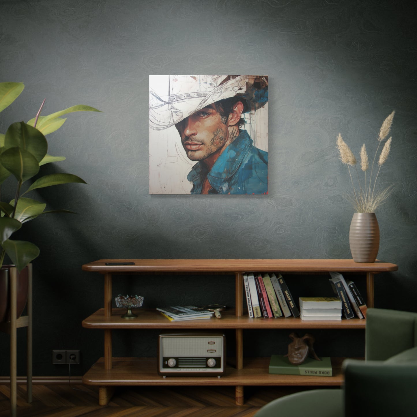 Gallery Wrapped Canvas, Wranglers and Wreckage Art Canvas, Erotic Pinup Art Canvas – Jack