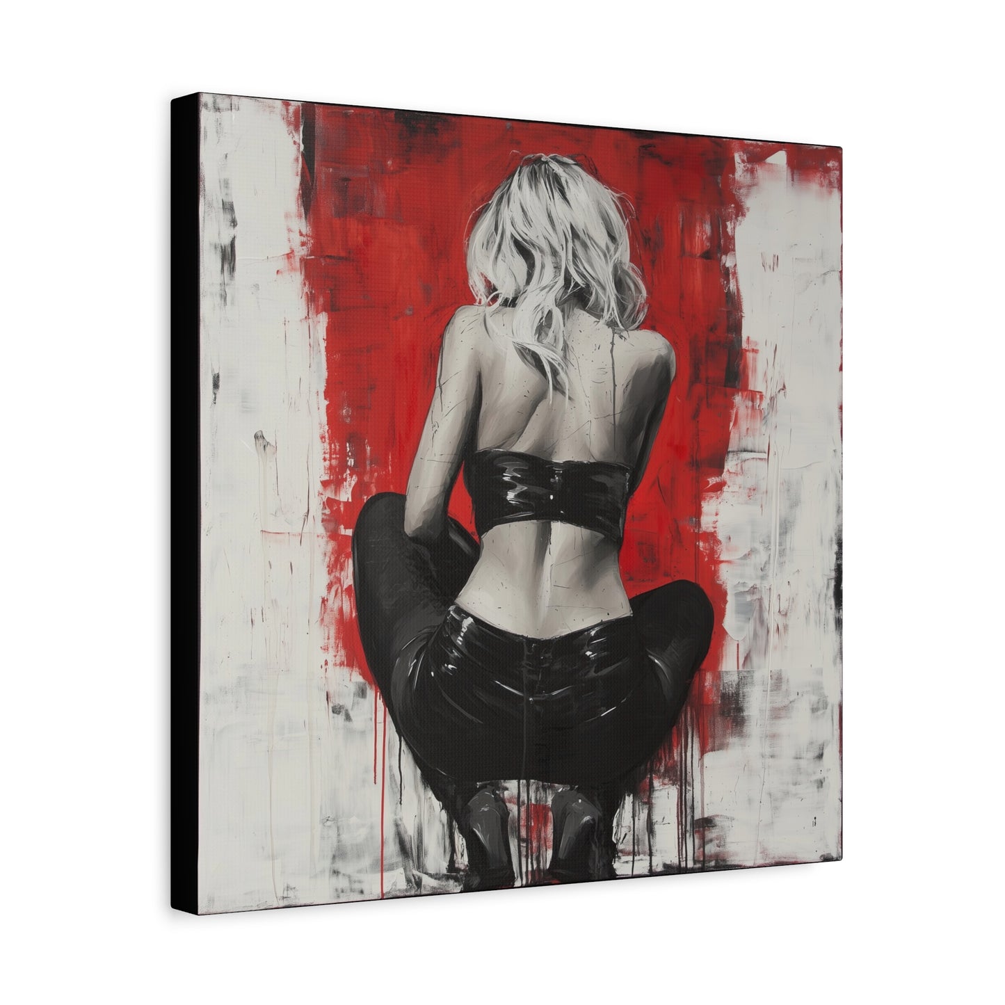 Gallery Wrapped Canvas, Guilt and Grit Adult Art Canvas, Erotic Pinup Art Canvas – Celeste