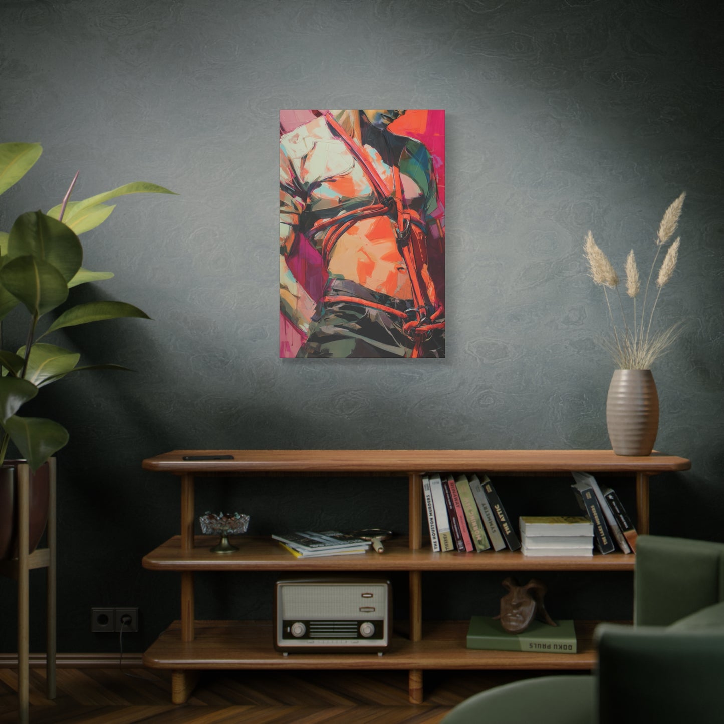 Gallery Wrapped Canvas, Ropes and Reverence Art Canvas, Erotic Shibari Art Canvas – Soren