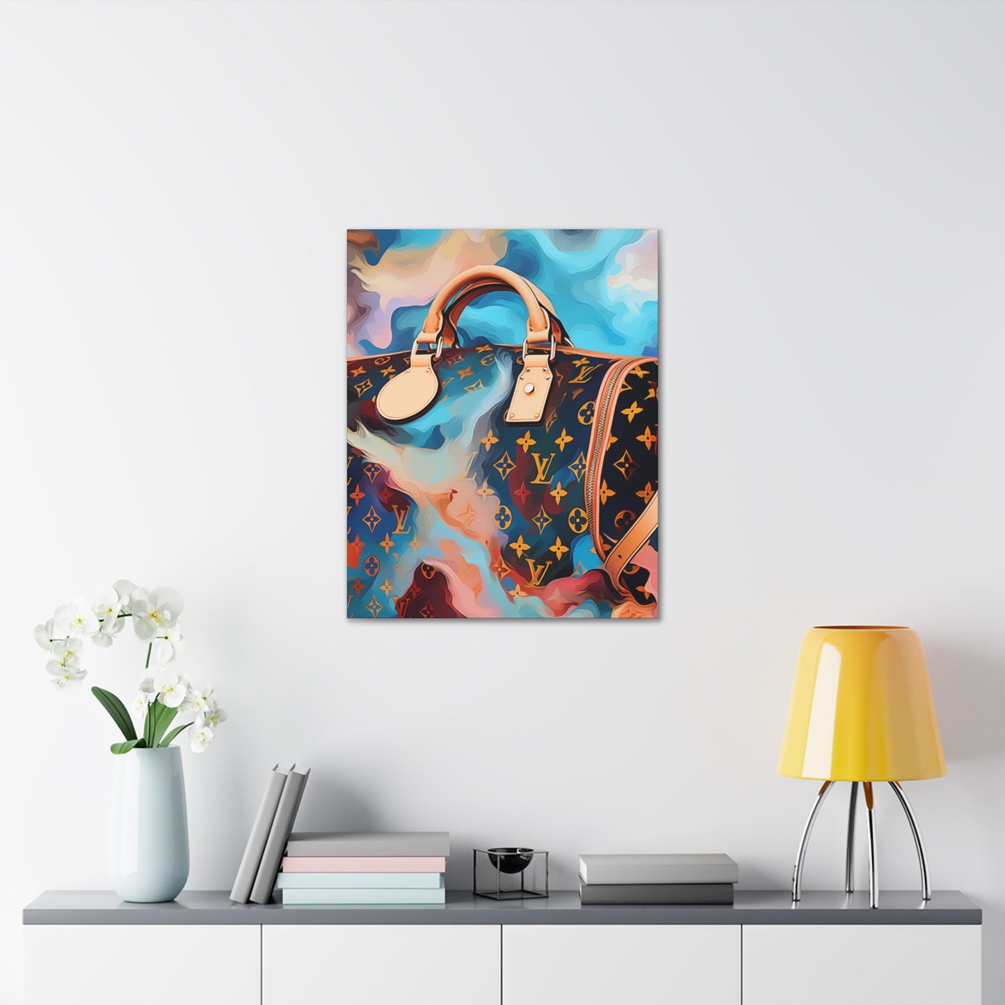 Canvas Gallery Wrap - LV Designer Inspired Wall Art - Abstract