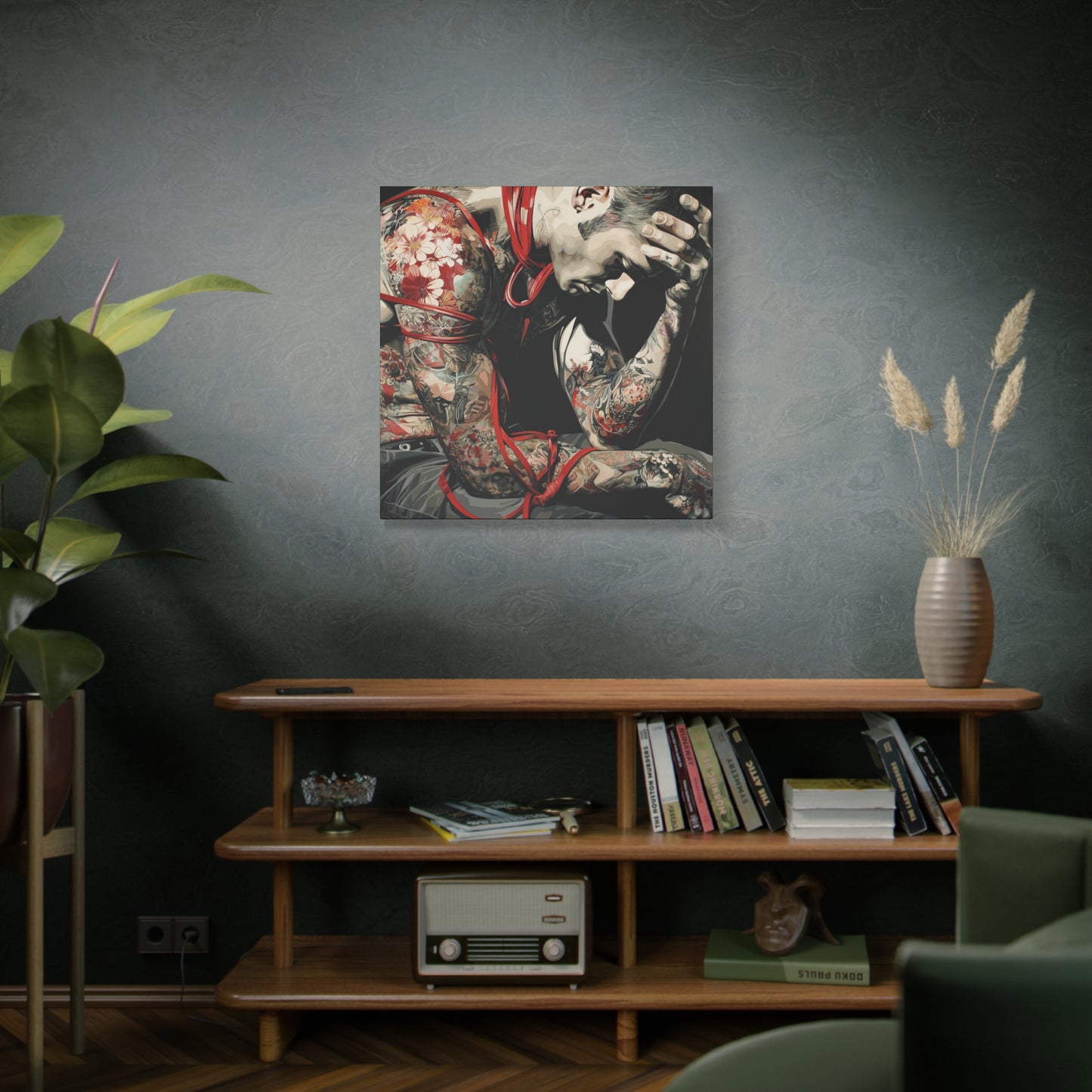 Gallery Wrapped Canvas, Ropes and Reverence Art Canvas, Erotic Shibari Art Canvas – Dorian